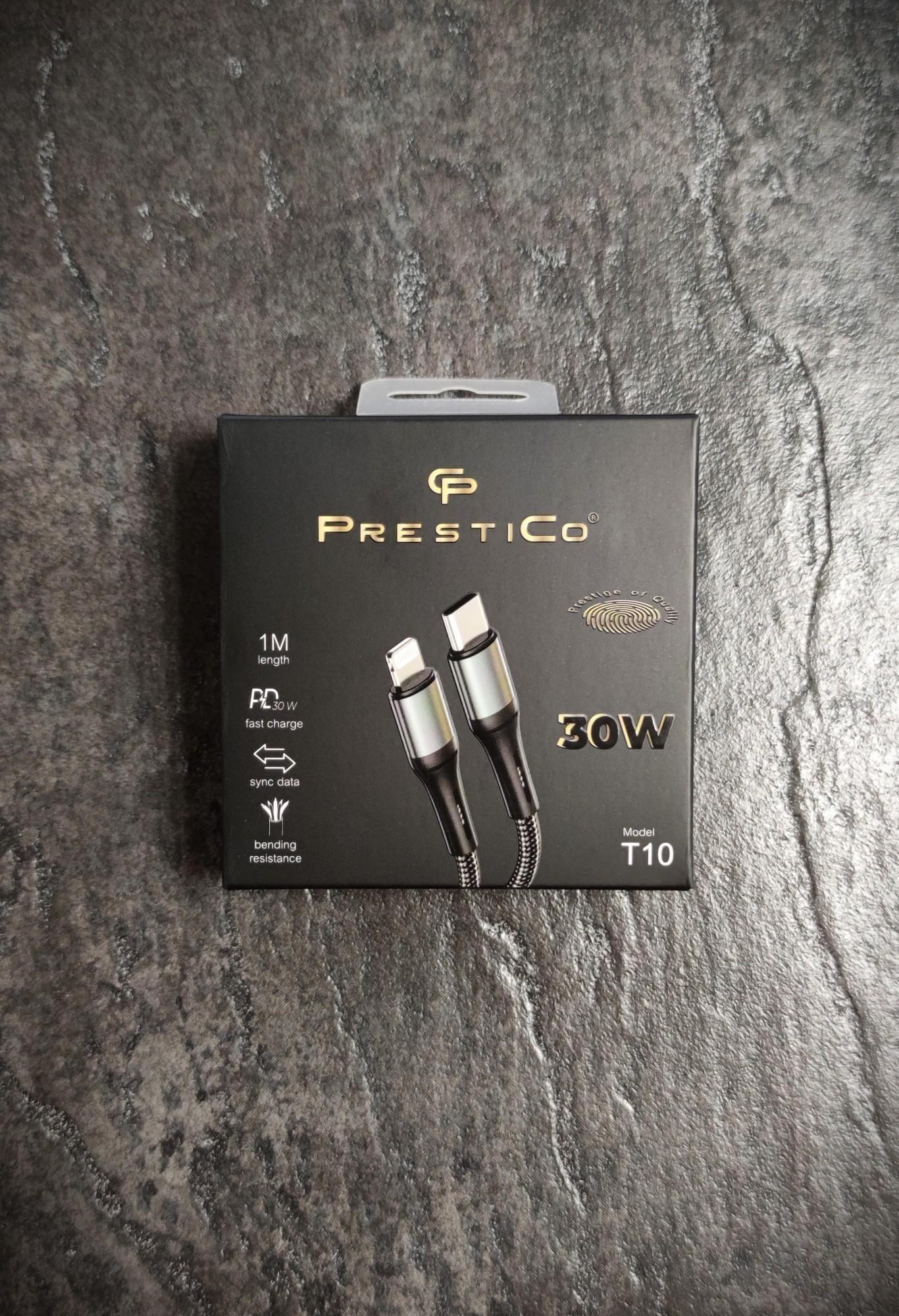 Tootefoto - Juhe PRESTICO T10 USB - USB Type-C Lightning 30W PD must