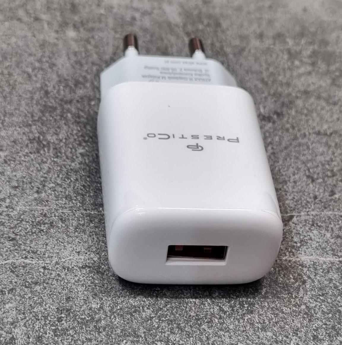 Tootefoto - Laadija PRESTICO F7S 1xUSB valge