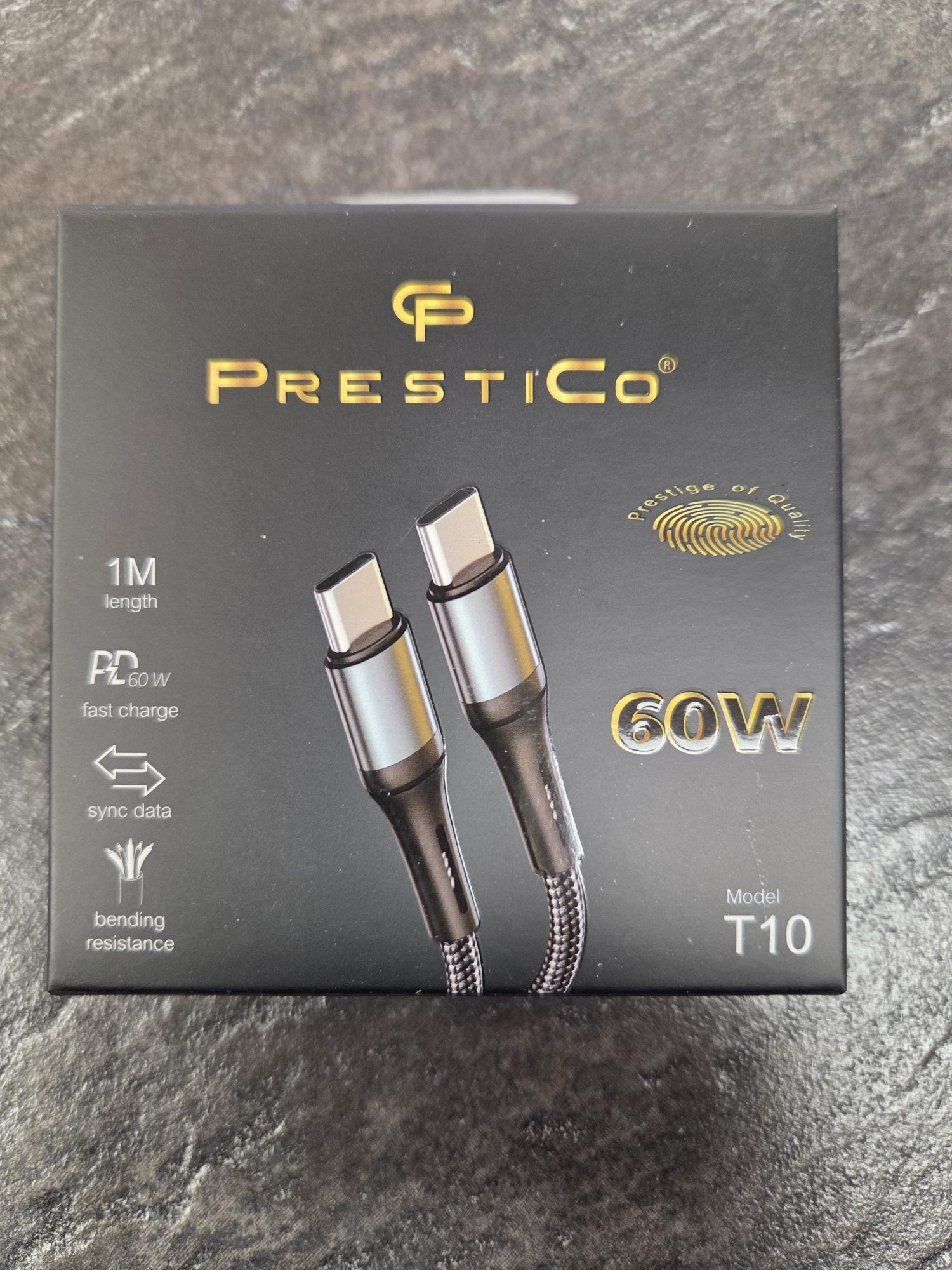 Tootefoto - Juhe PRESTICO T10USB- C-USB-C60W PD must
