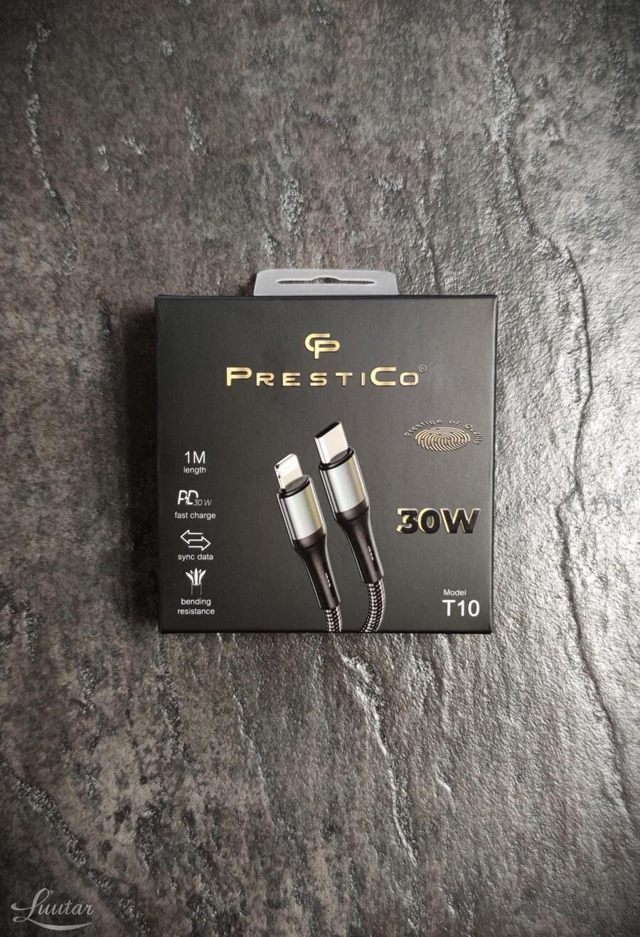 Tootefoto - Juhe PRESTICO T10 USB - USB Type-C Lightning 30W PD must