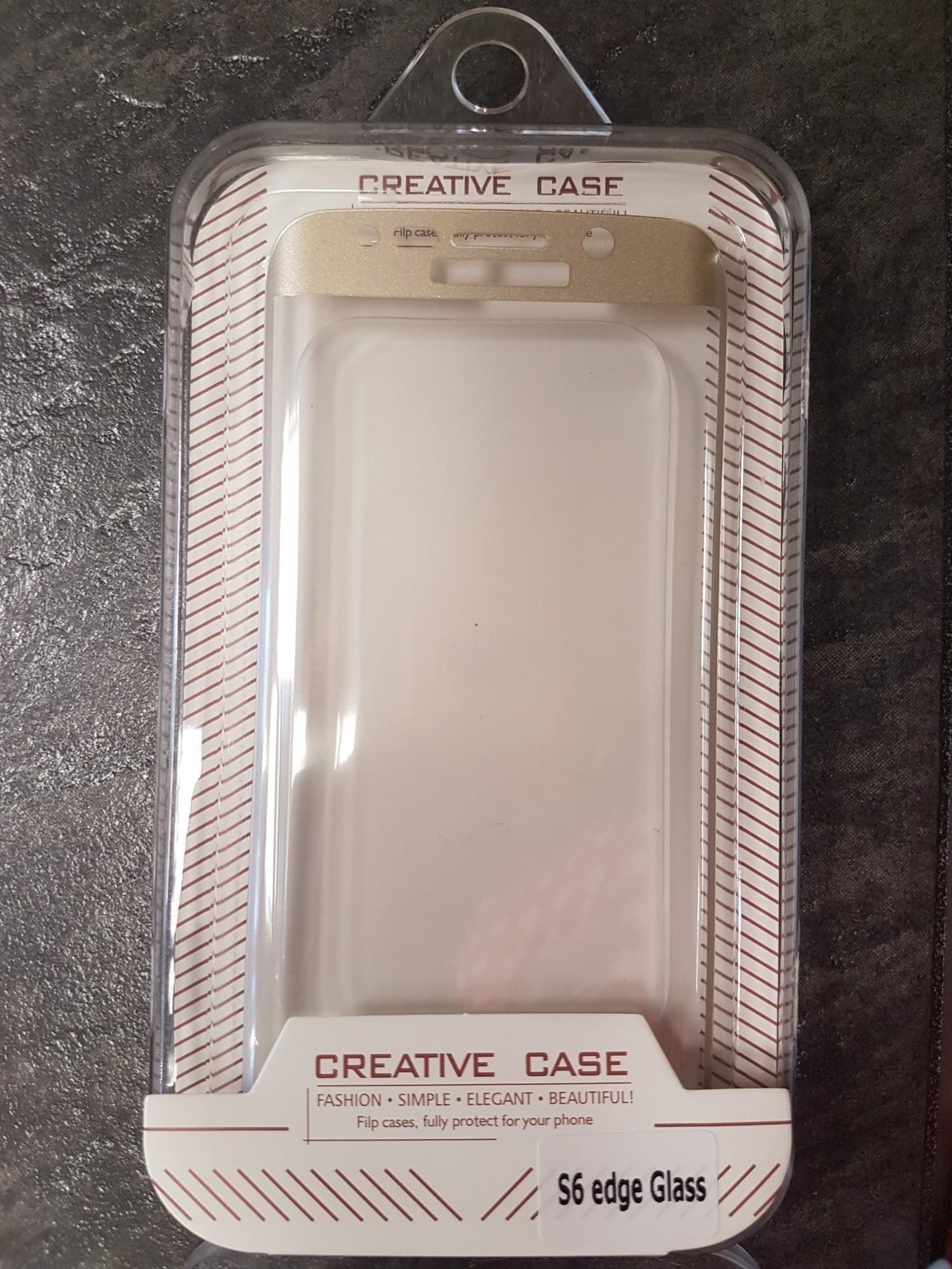 Tootefoto - Ekraani kaitseklaas Samsung S6 Edge kuldne