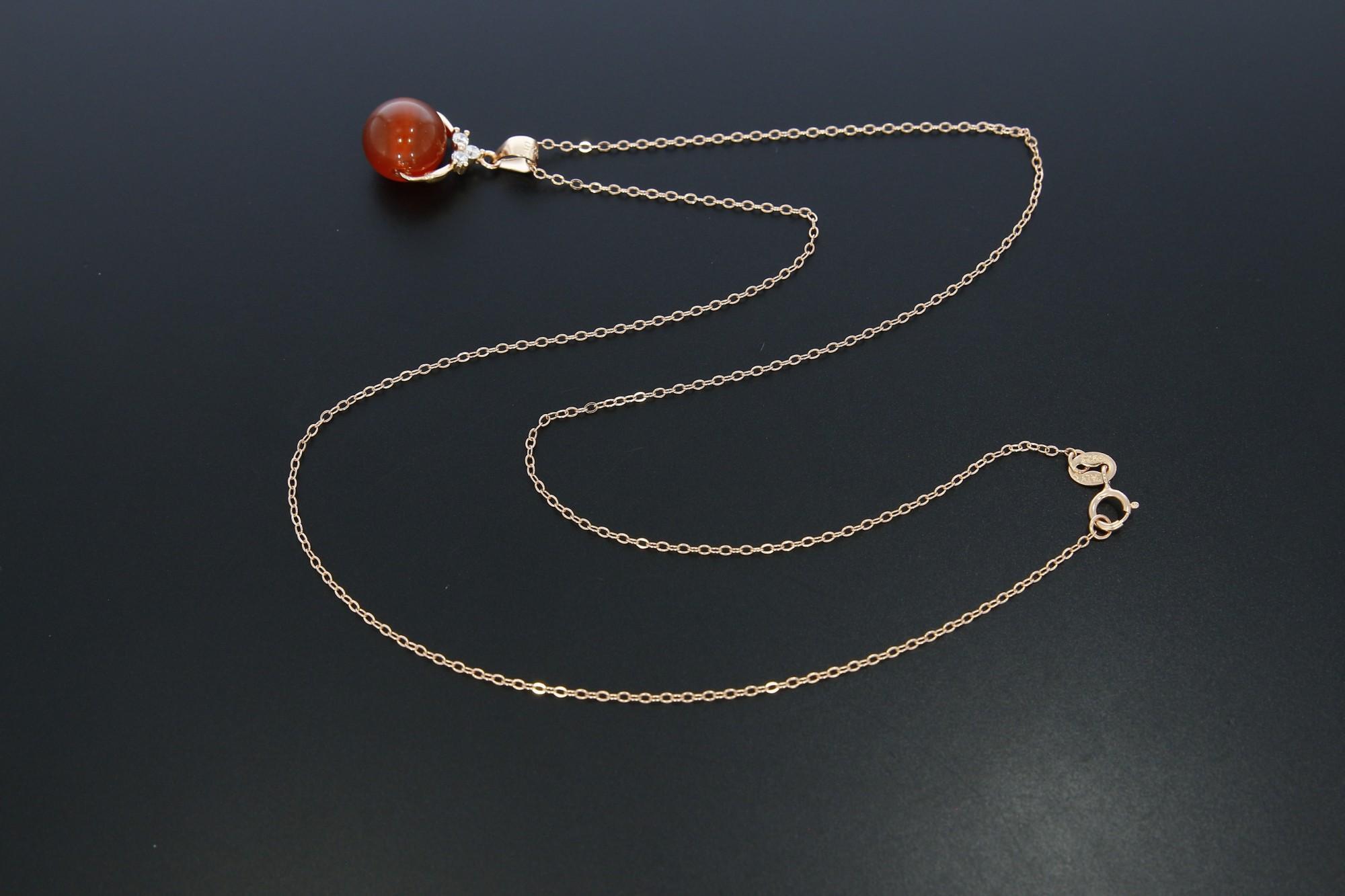 Tootefoto - Hõbekaelakett kuloniga 925*