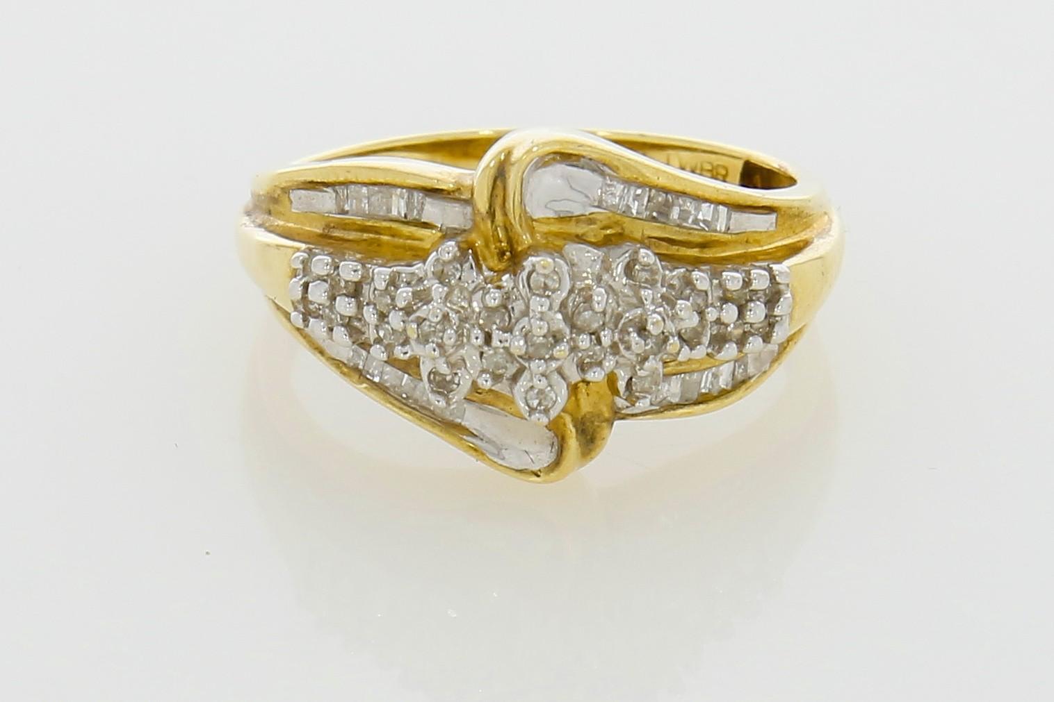 Tootefoto - Kuldsõrmus 417* Briljandid