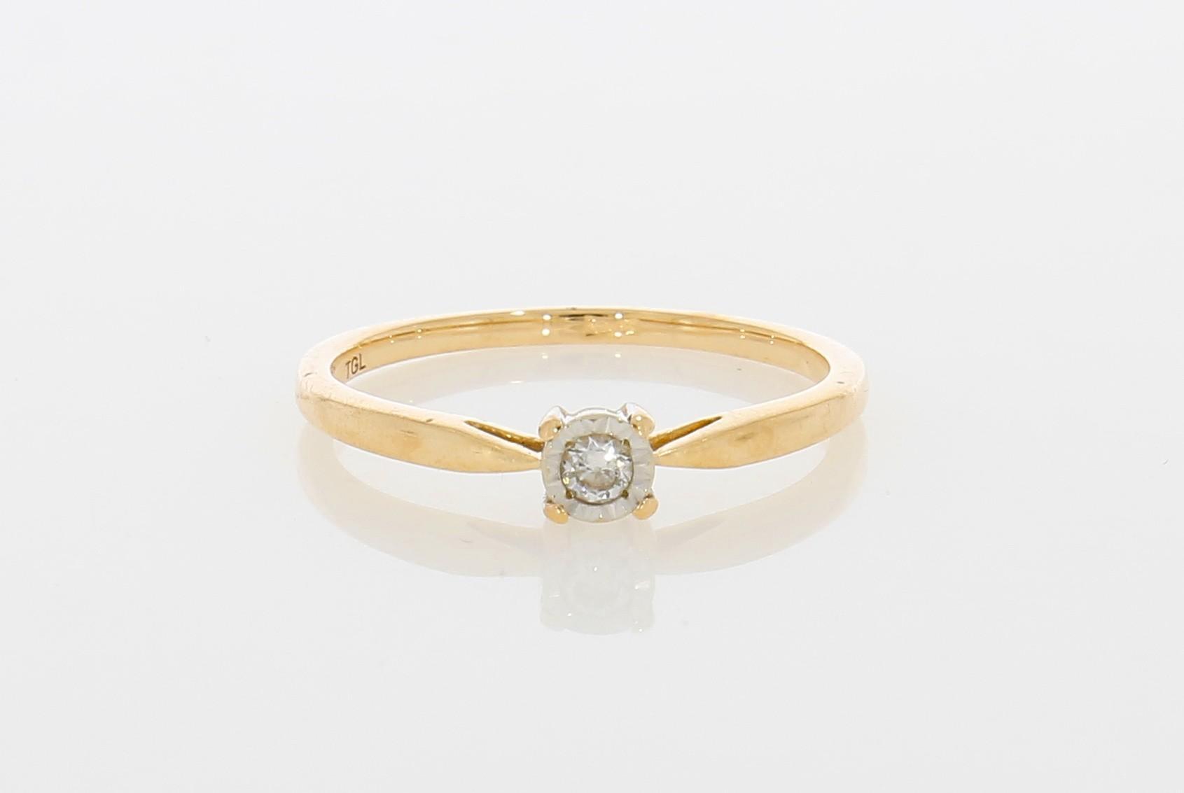 Tootefoto - Kuldsõrmus 585* Briljant