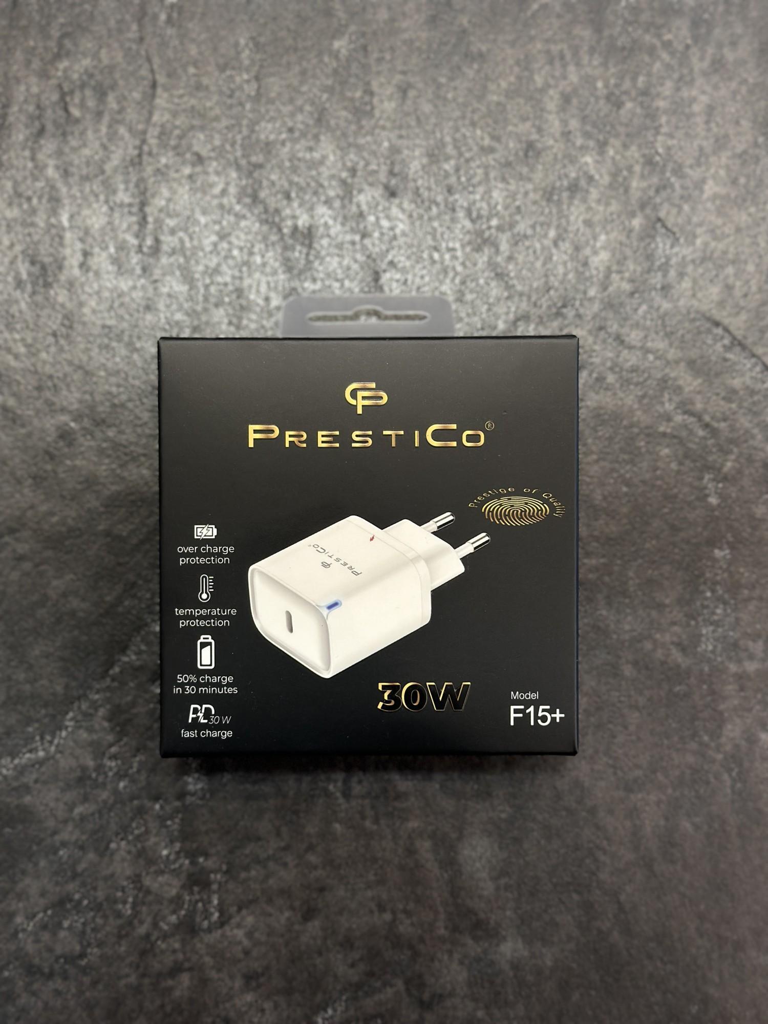 Tootefoto - Laadija PRESTICO F15+ 1xUSB-C 30W