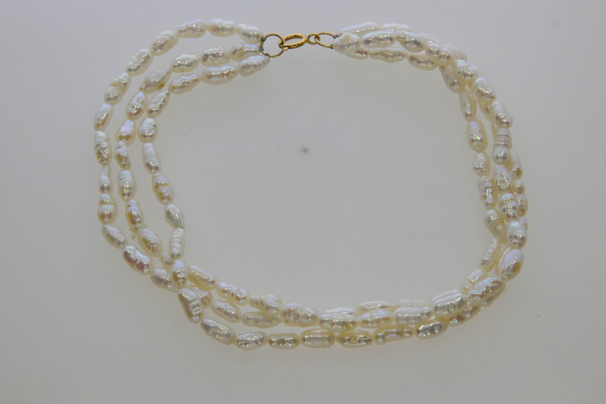 Tootefoto - Käekett kuldkinnitusega 585* Pärlid