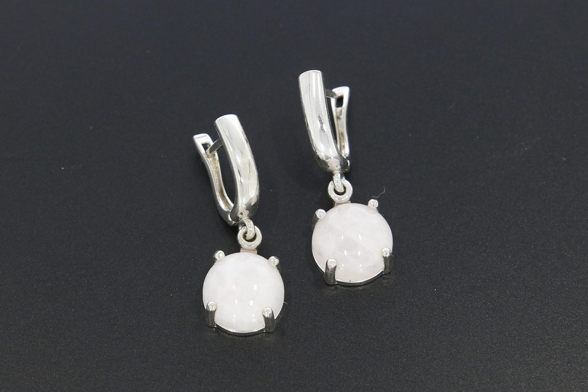 Tootefoto - Hõbekõrvarõngad 925* Roosa Kvarts!