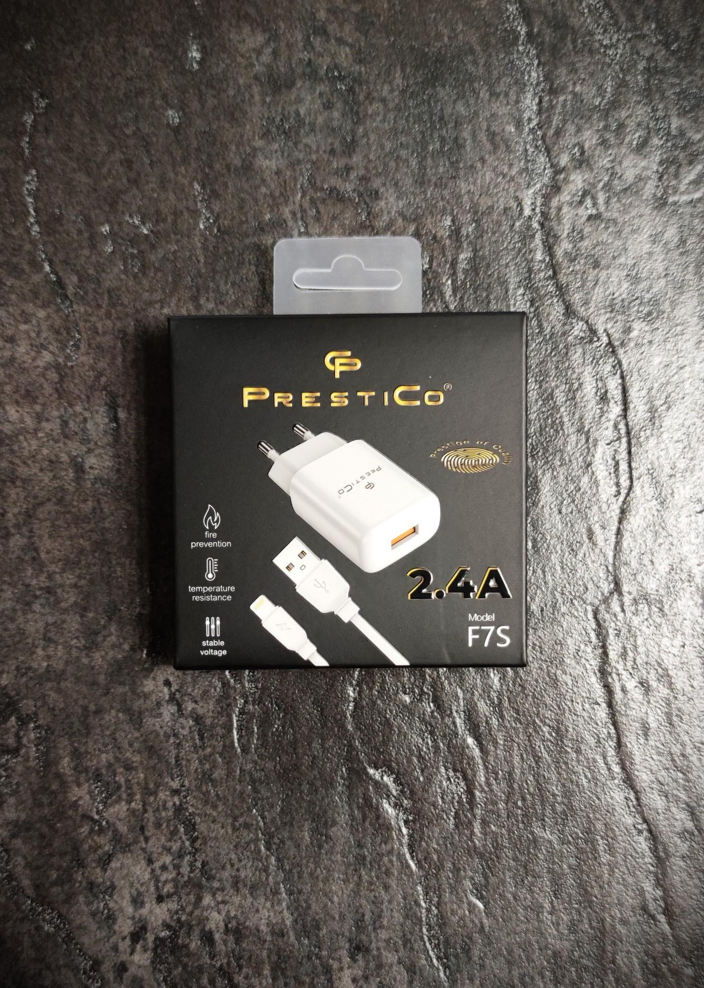 Tootefoto - Laadija PRESTICO 1xUSB+Jhe Lightning 2