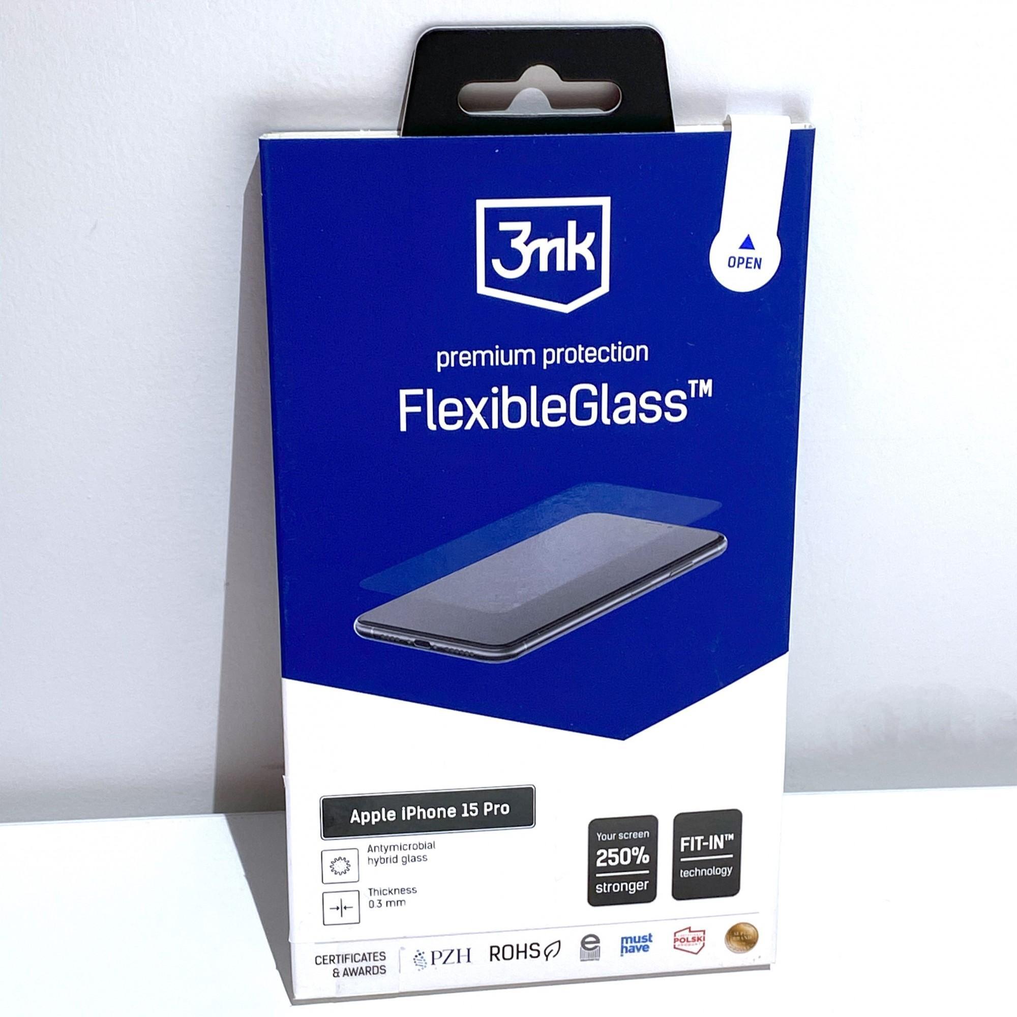 Tootefoto - Kaitseklaas 3MK FLEXIBLE iPhone 15 PRO