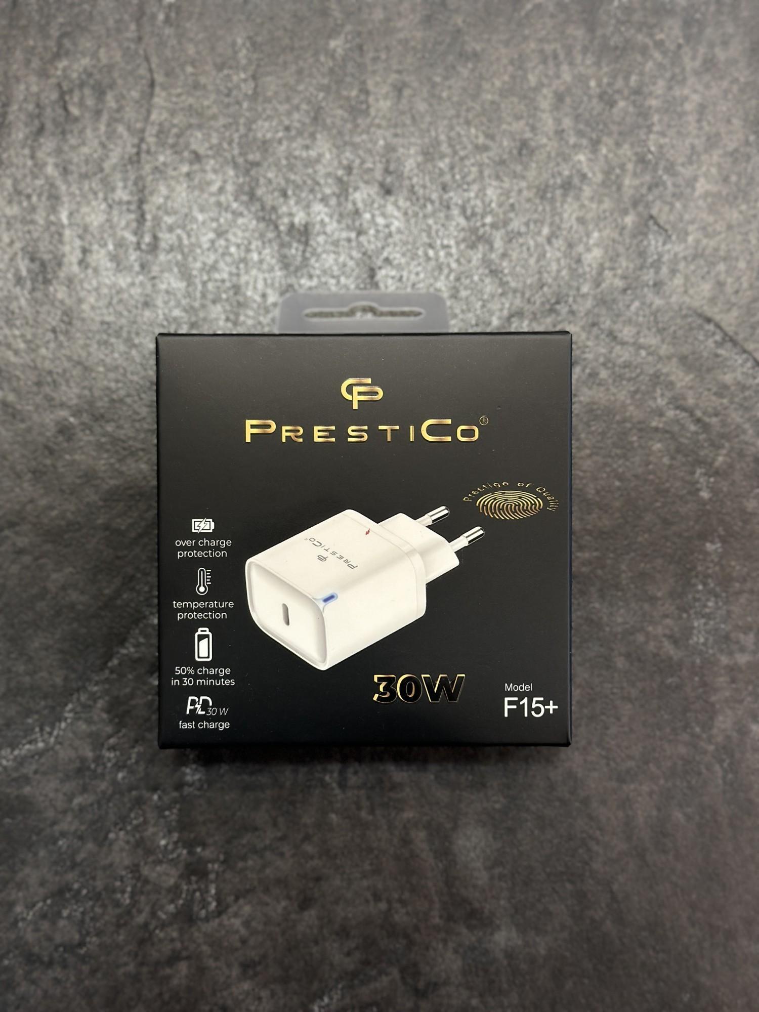 Tootefoto - Laadija PRESTICO F15+ 1xUSB-C 30W