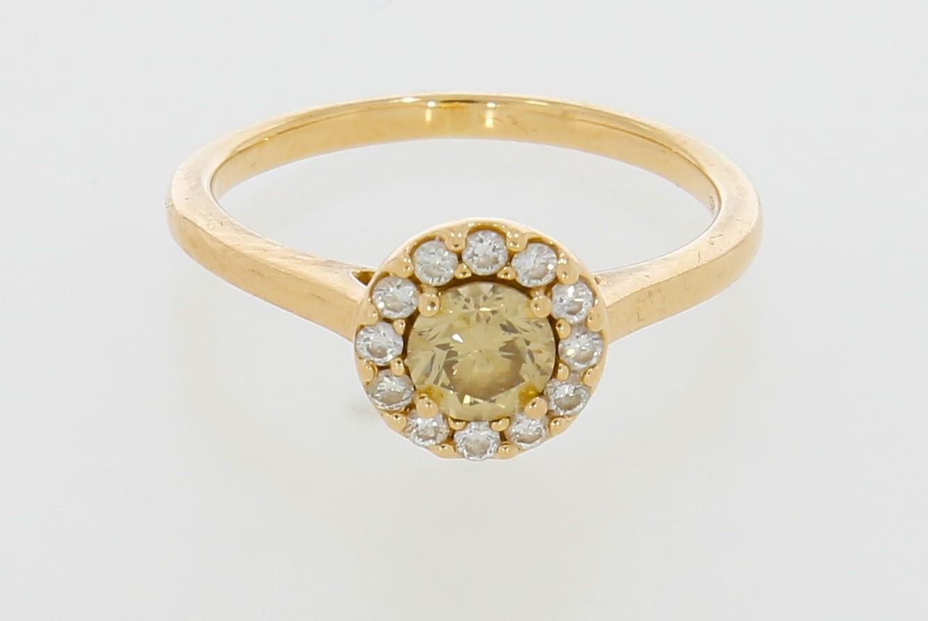 Tootefoto - Kuldsõrmus 585* Briljandid 0