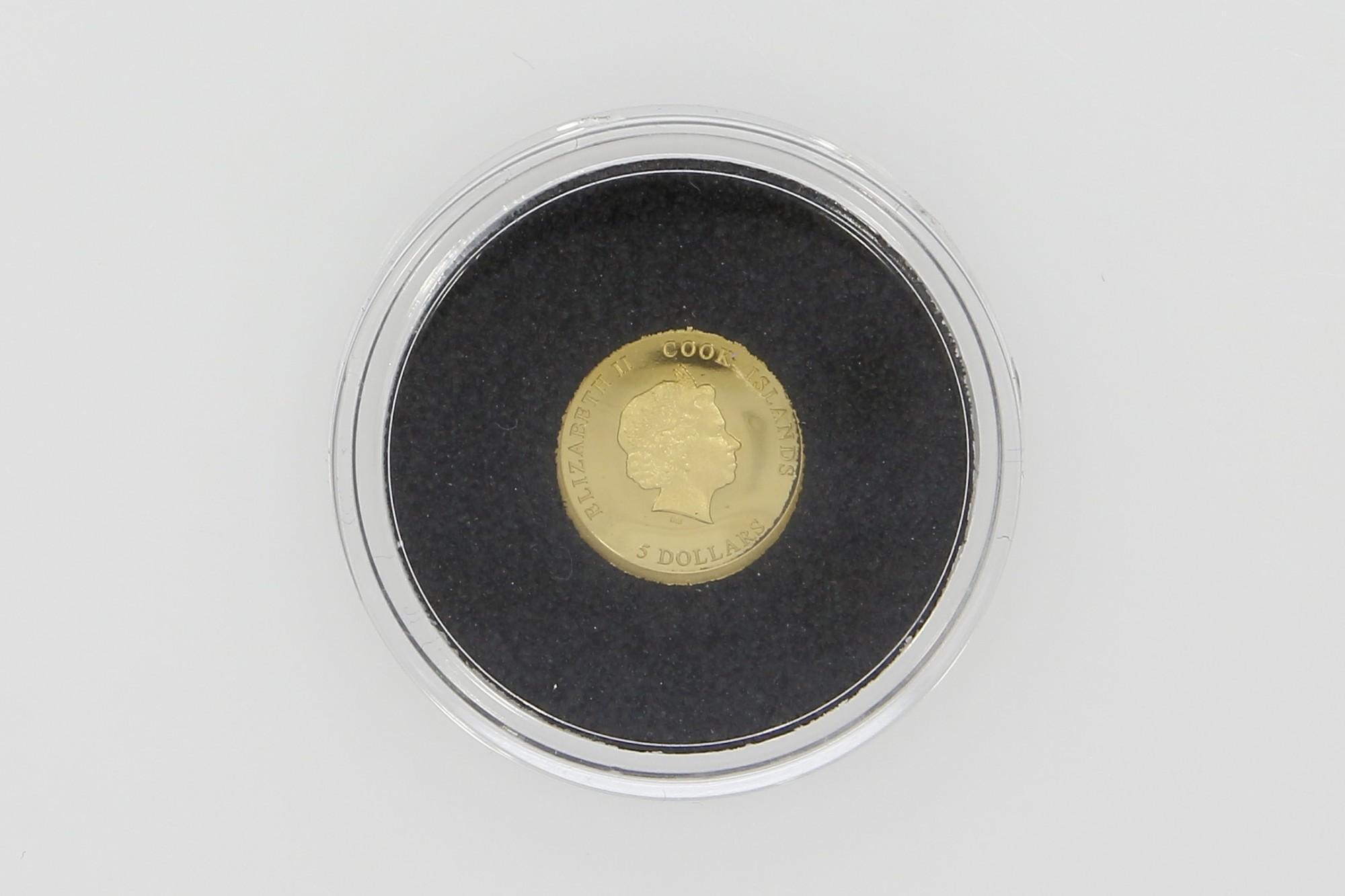 Tootefoto - Kuldmünt 999* 5 Dollars Elizabeth II