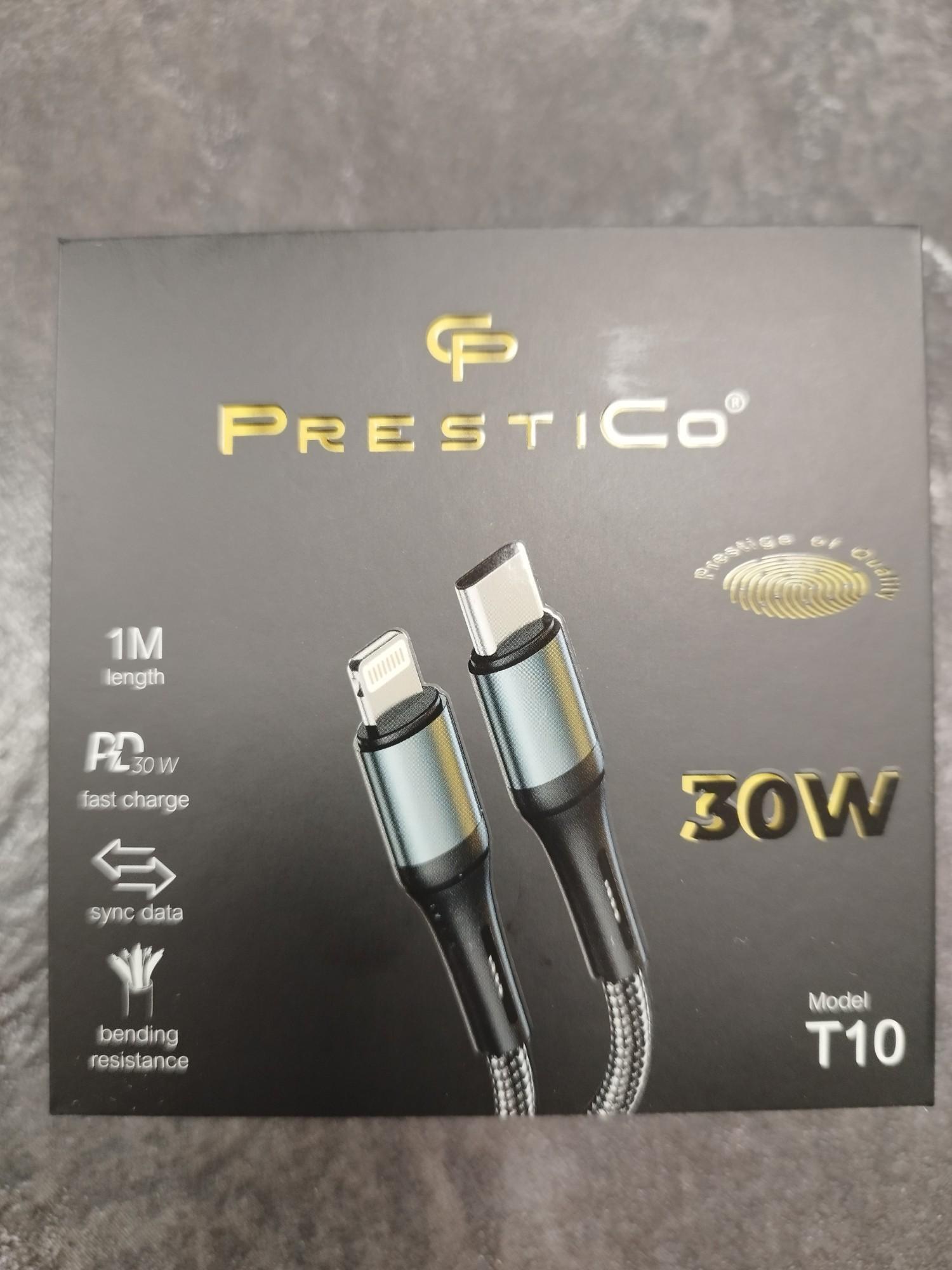 Tootefoto - Juhe PRESTICO T10 USB Type-C - Lightning 30W PD