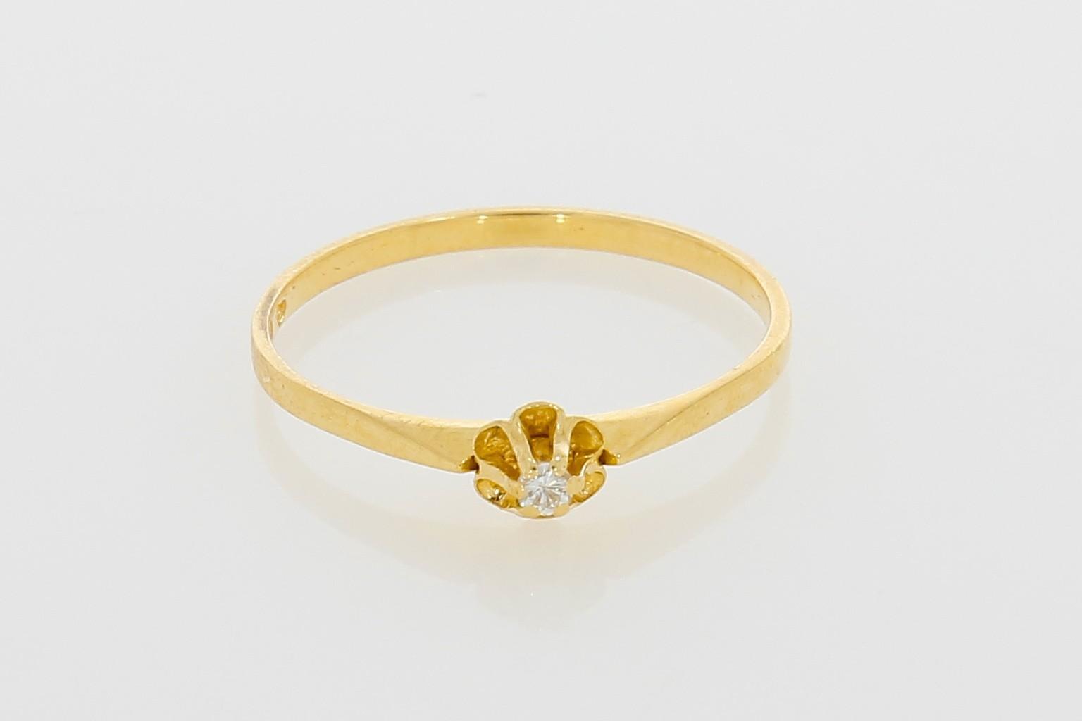 Tootefoto - Kuldsõrmus 585* Briljant