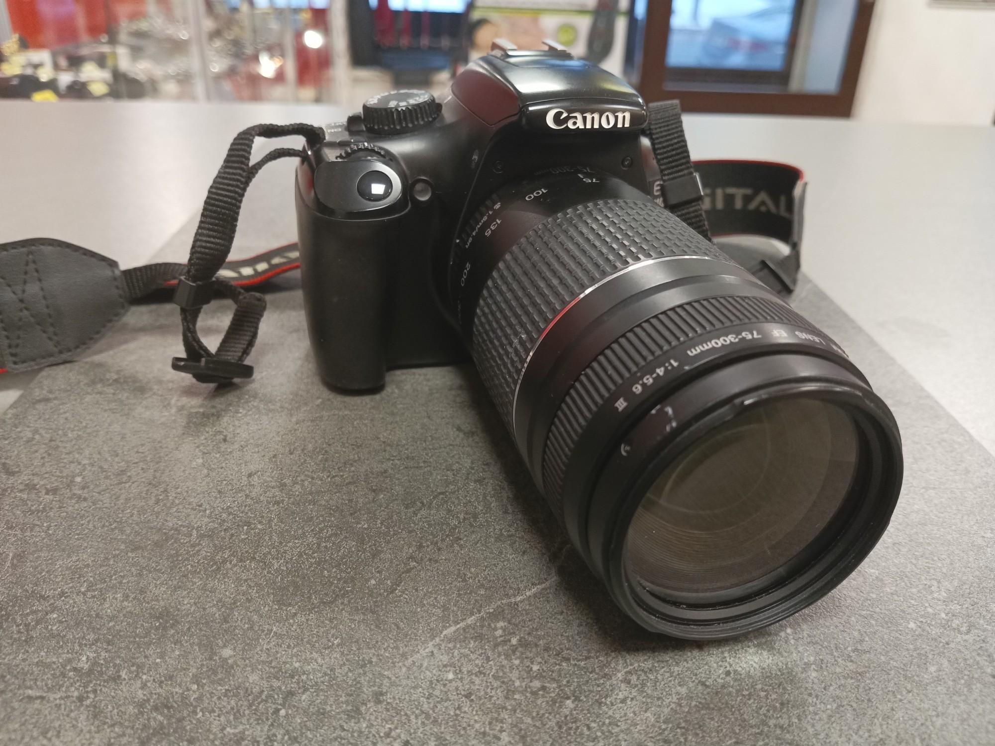 Tootefoto - Peegelkaamera Canon EOS 1100D+Canon EF 75-300mm