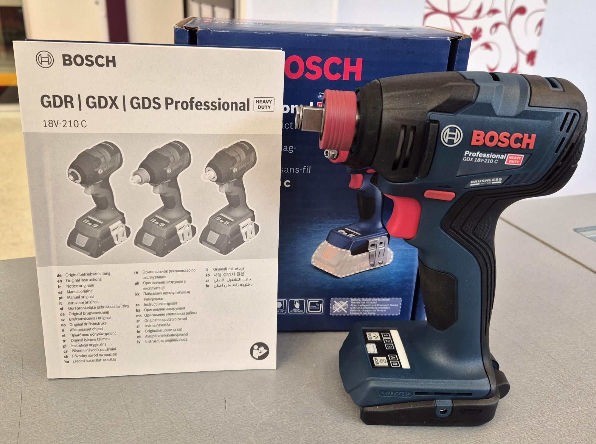 Tootefoto - Juhtmeta löökkruvikeeraja Bosch GDX 18V-210 C