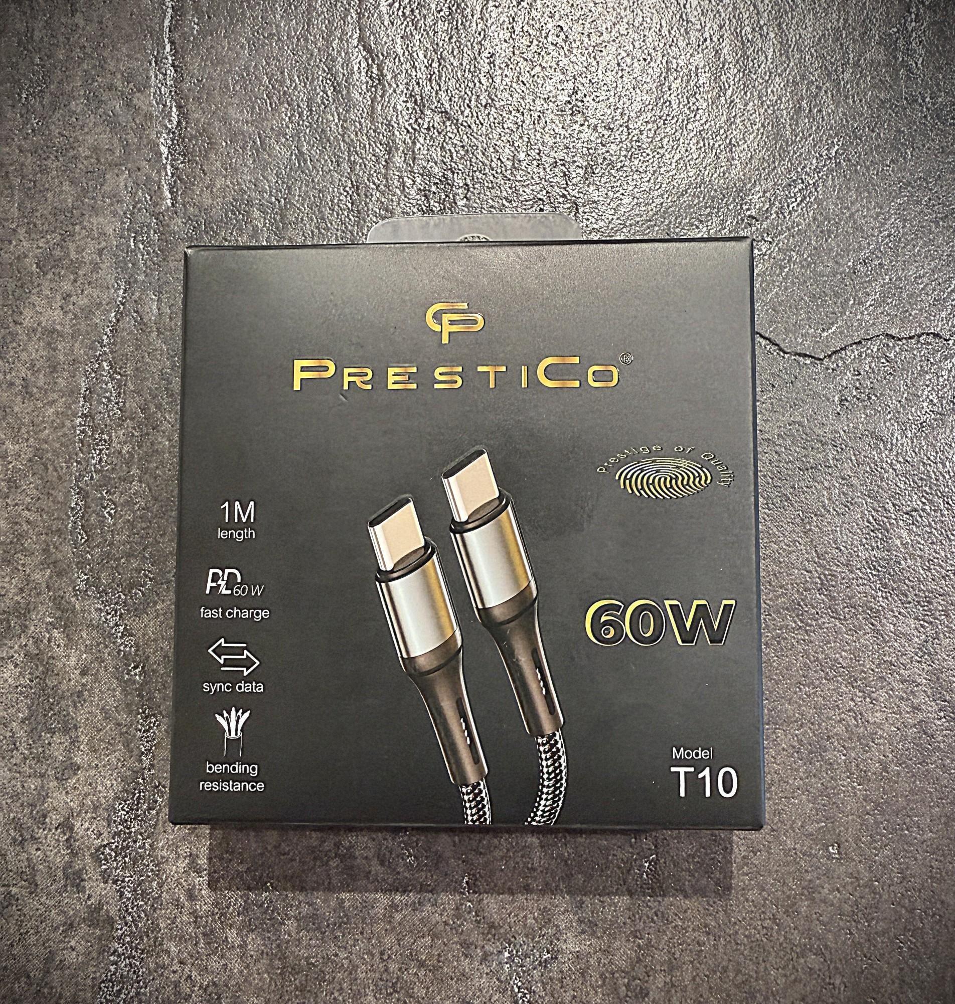 Tootefoto - Juhe PRESTICO T10 USB-C - USB-C 60W PD
