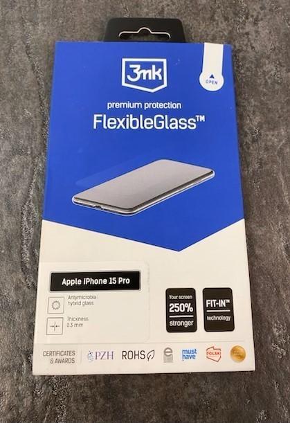 Tootefoto - Kaitseklaas 3MK FLEXIBLE Apple iPhone 15 Pro