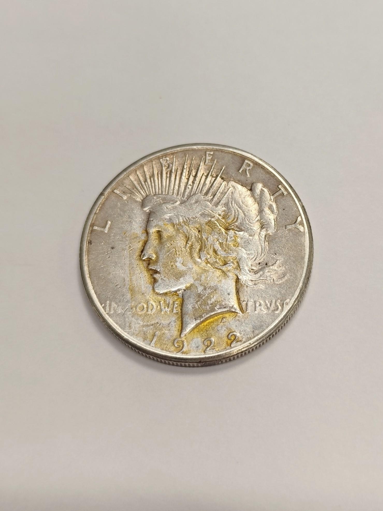 Tootefoto - Hõbemünt Libery One Dollar 1922a 900*
