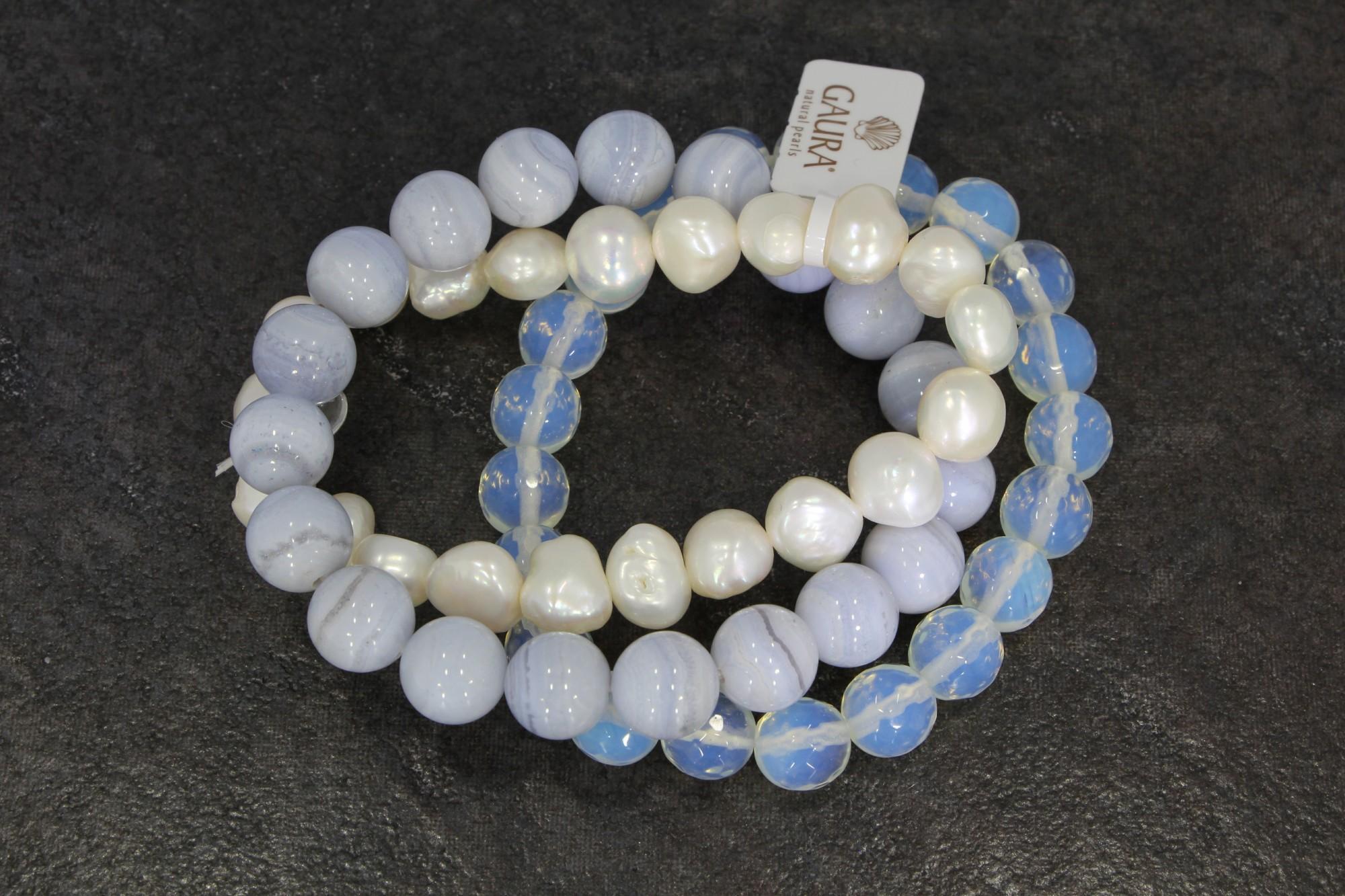 Tootefoto - Käevõru Opaal+Ahhaat+Pärl GAURA