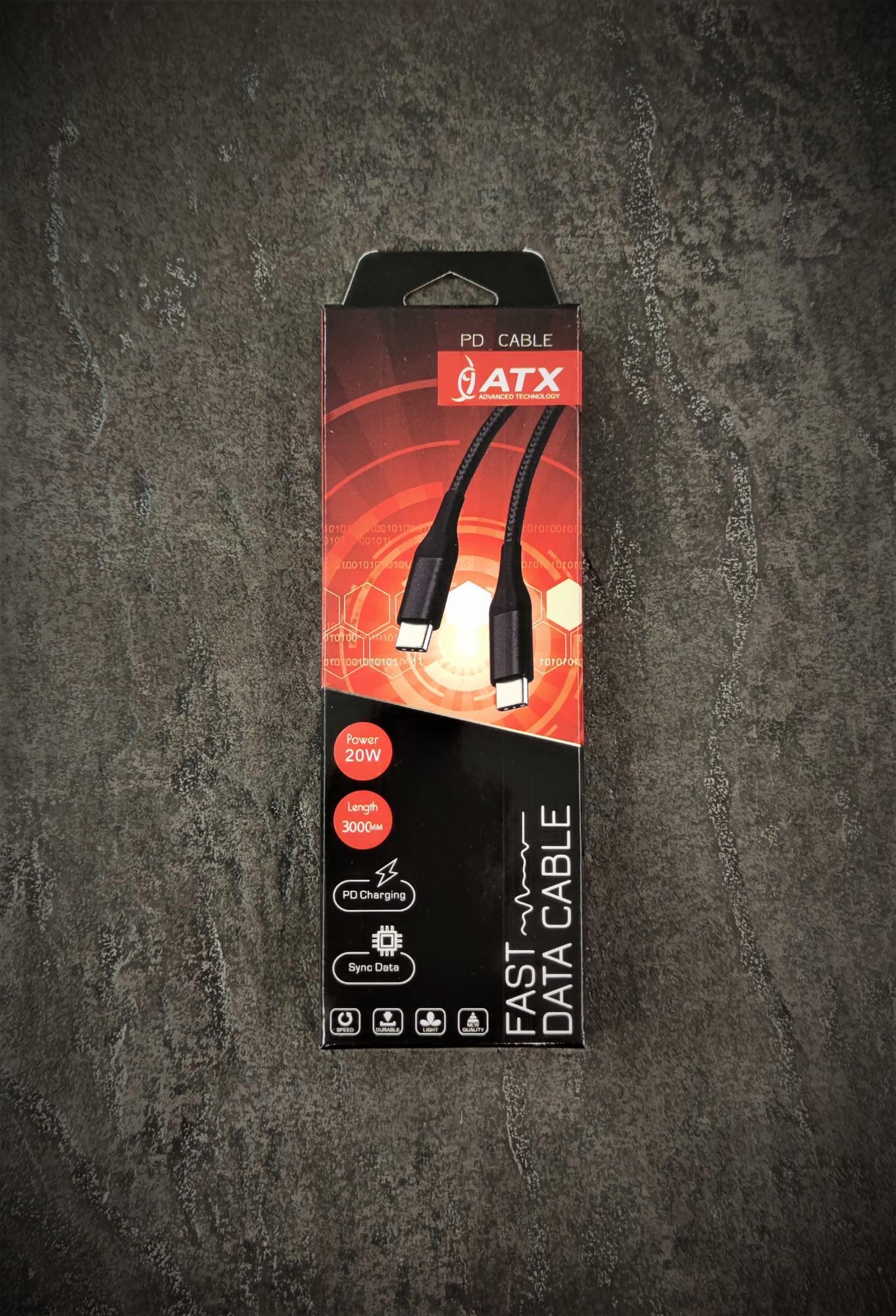 Tootefoto - Juhe ATX USB Type-C→ USB Type-C 20W 3M