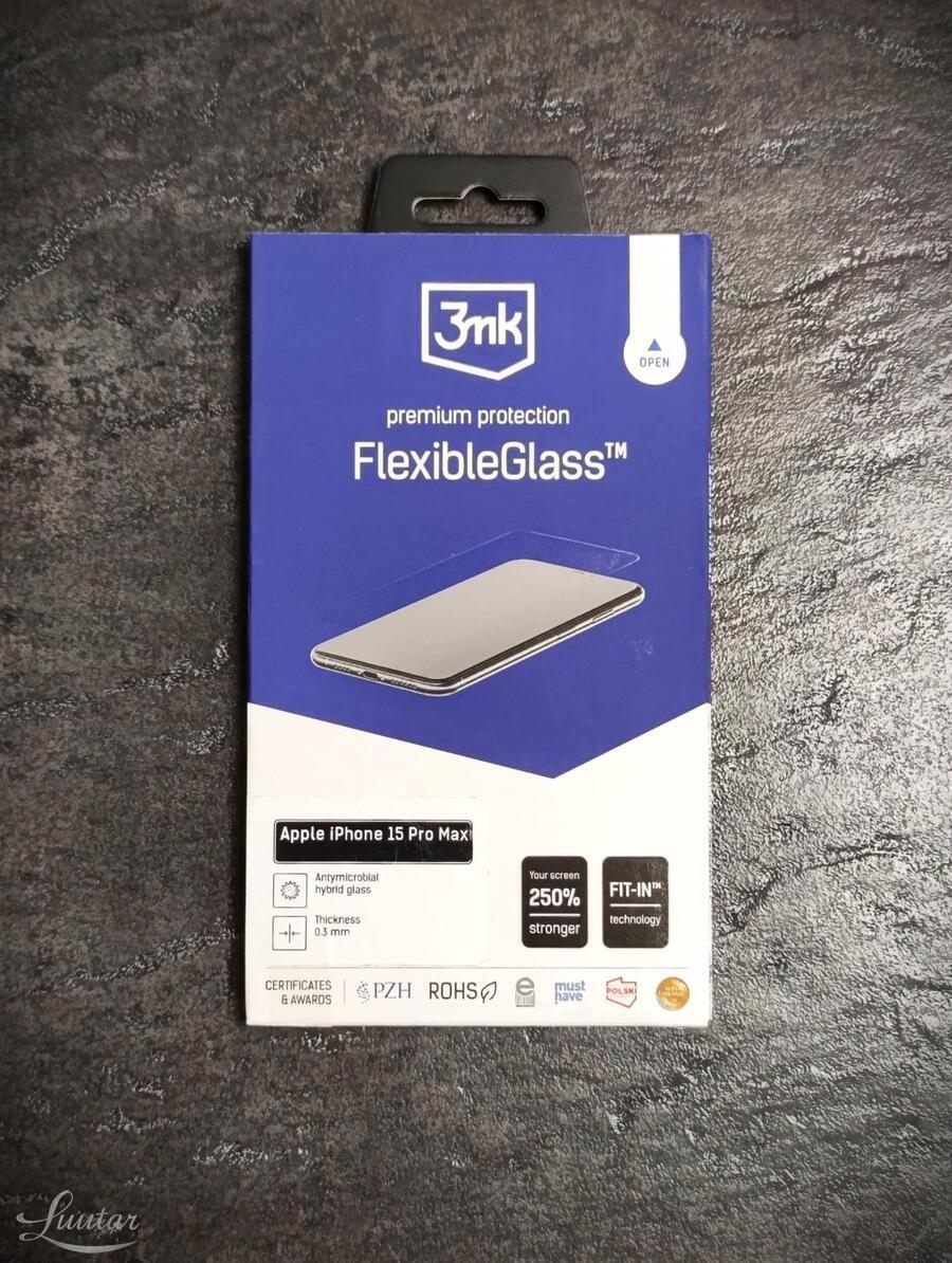 Tootefoto - Kaitseklaas 3MK FLEXIBLE iPhone 15 Pro Max