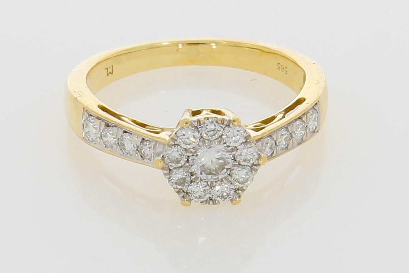 Tootefoto - Kuldsõrmus 585* Briljandid