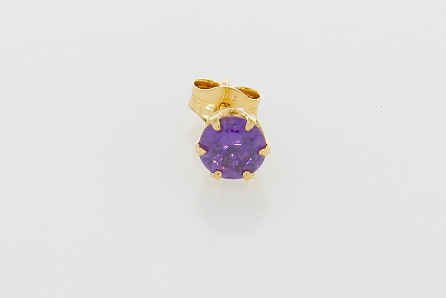 Tootefoto - Üksik kuldkõrvarõngas 585*