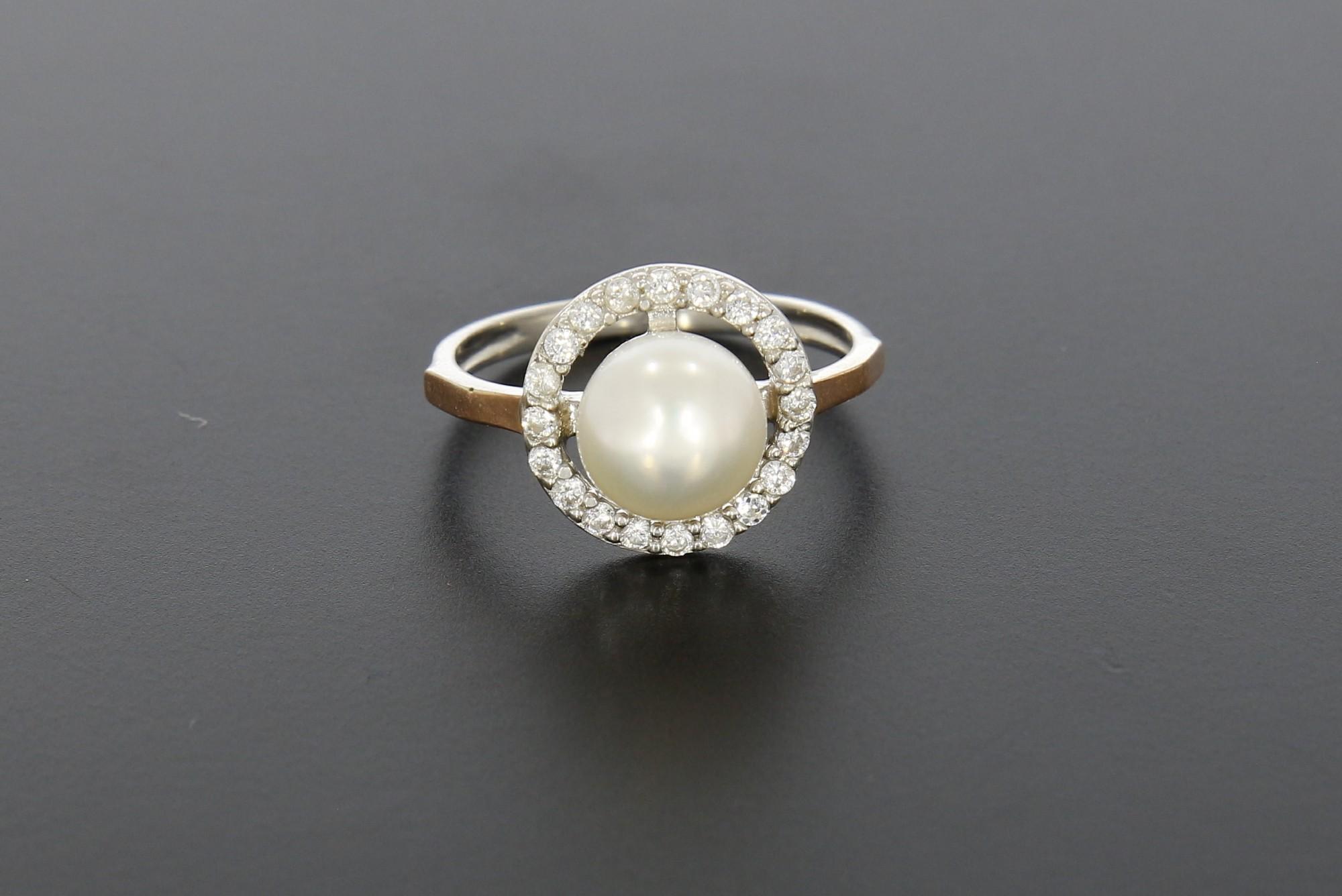 Tootefoto - Hõbesõrmus 925* + 375* Pärl! Deva Jewelry!