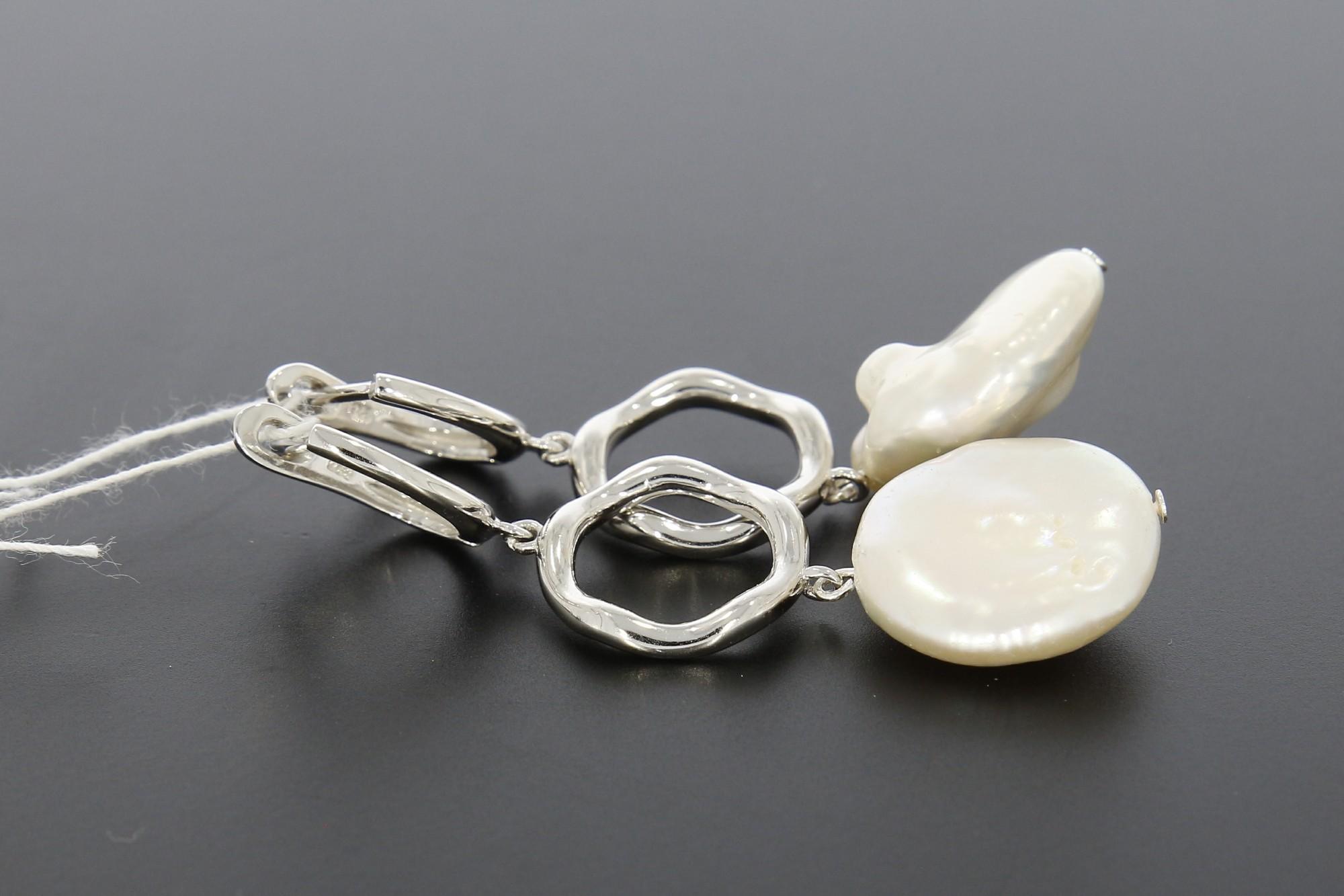 Tootefoto - Hõbekõrvarõngad 925* Pärlid Deva Jewelry!