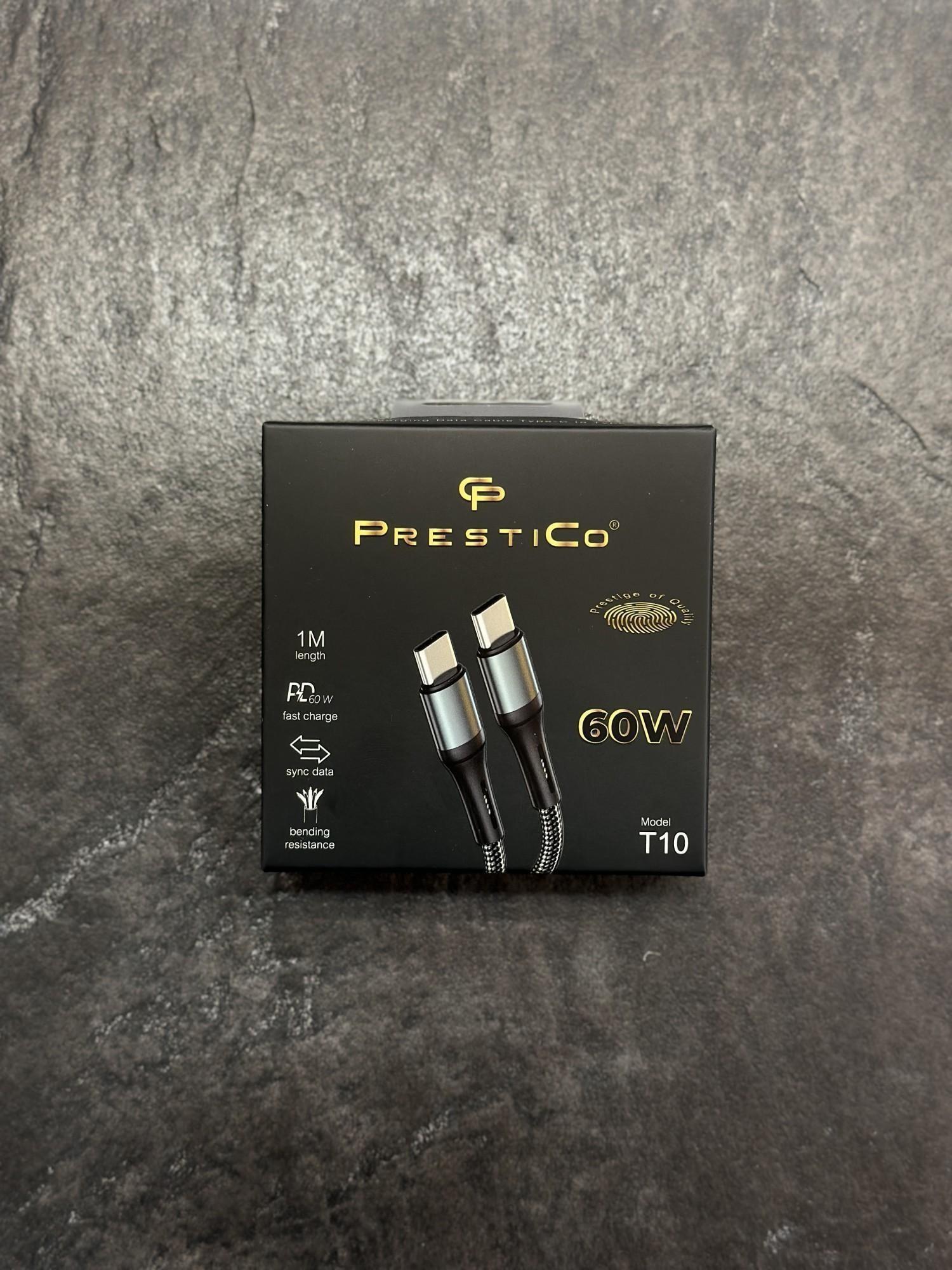 Tootefoto - Juhe PRESTICO T10 USB-C - USB-C 60W PD must