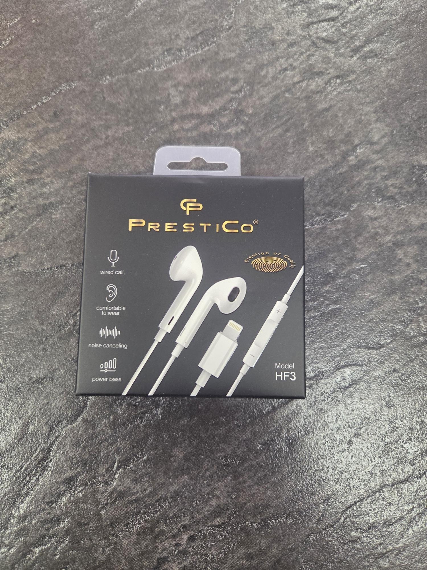 Tootefoto - Kõrvaklapid PRESTICO HF3Lightning valge