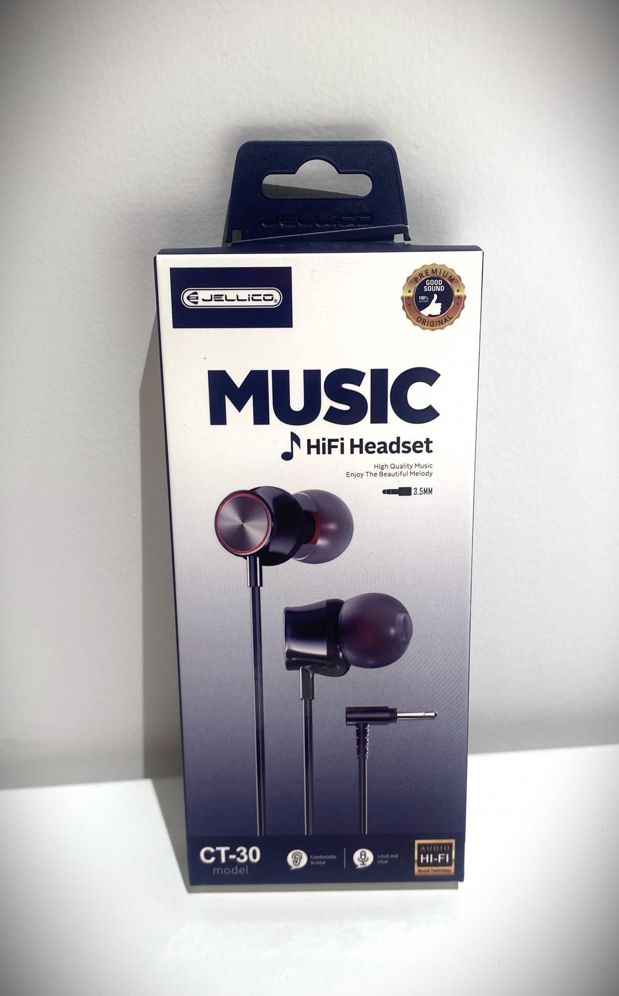 Tootefoto - Kõrvaklapid JELLICO CT-30 HiFi must