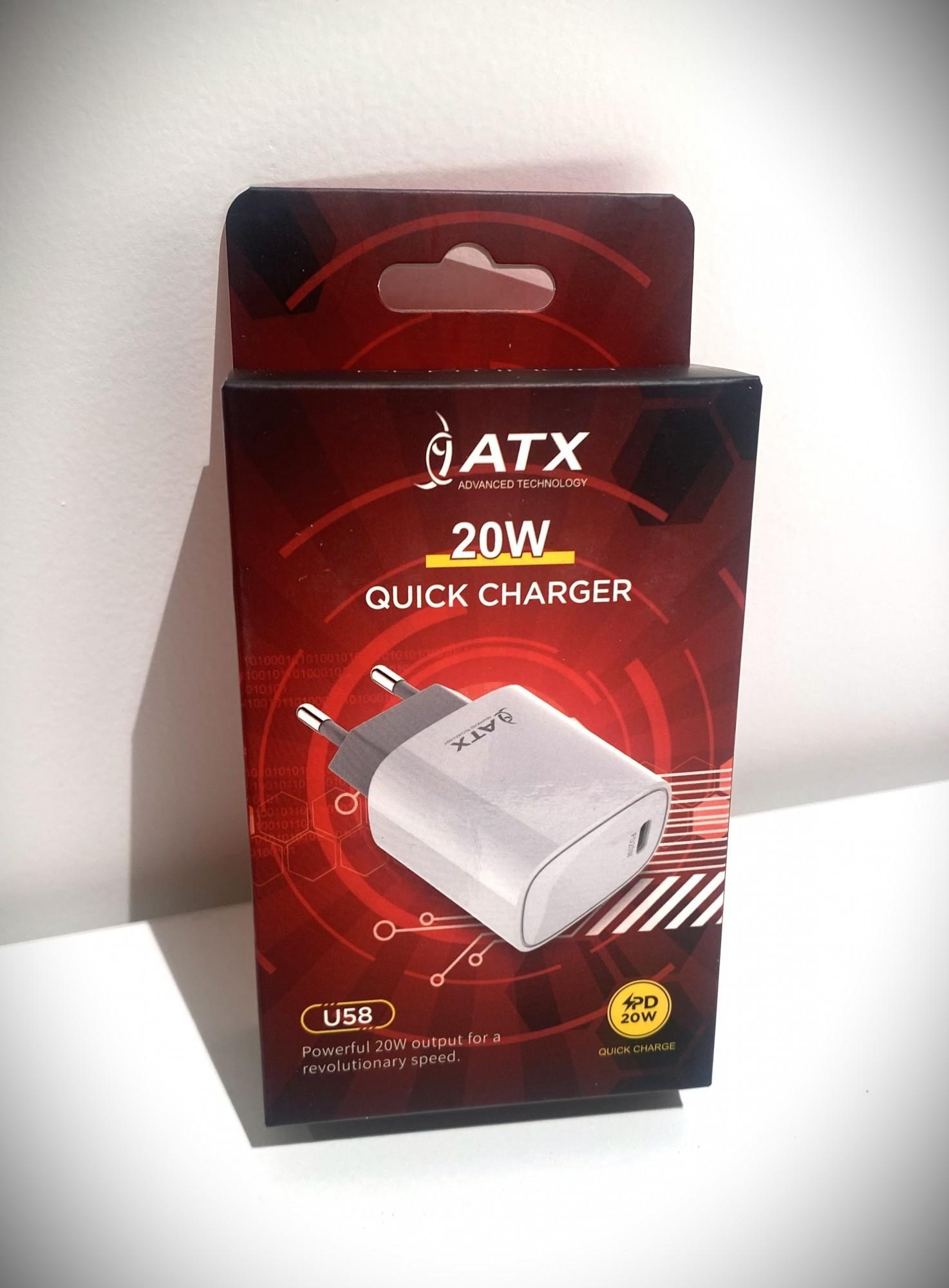 Tootefoto - Laadija ATX U58 1 x USB Type - C PD 20W