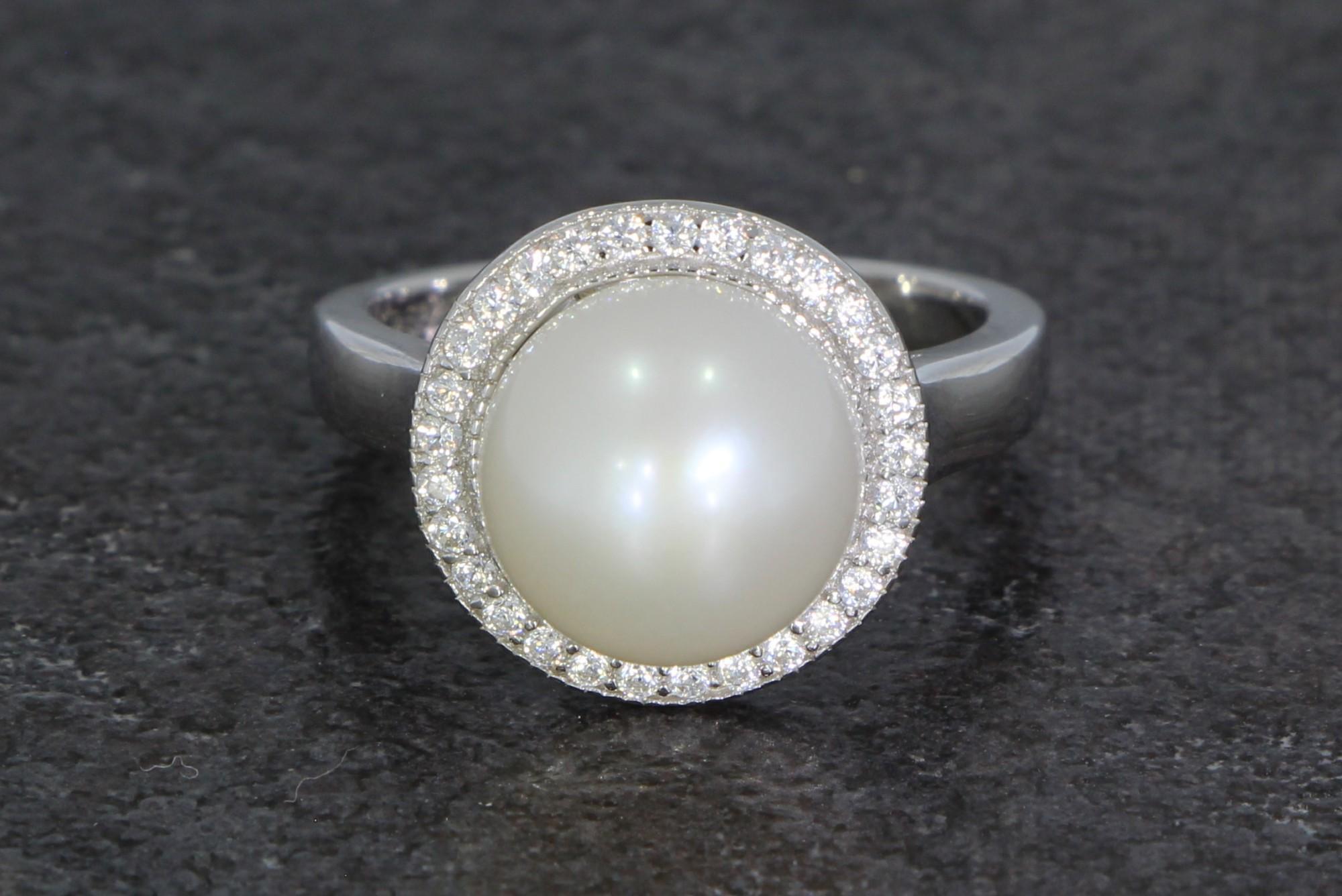 Tootefoto - Hõbesõrmus 925* Pärliga GAURA