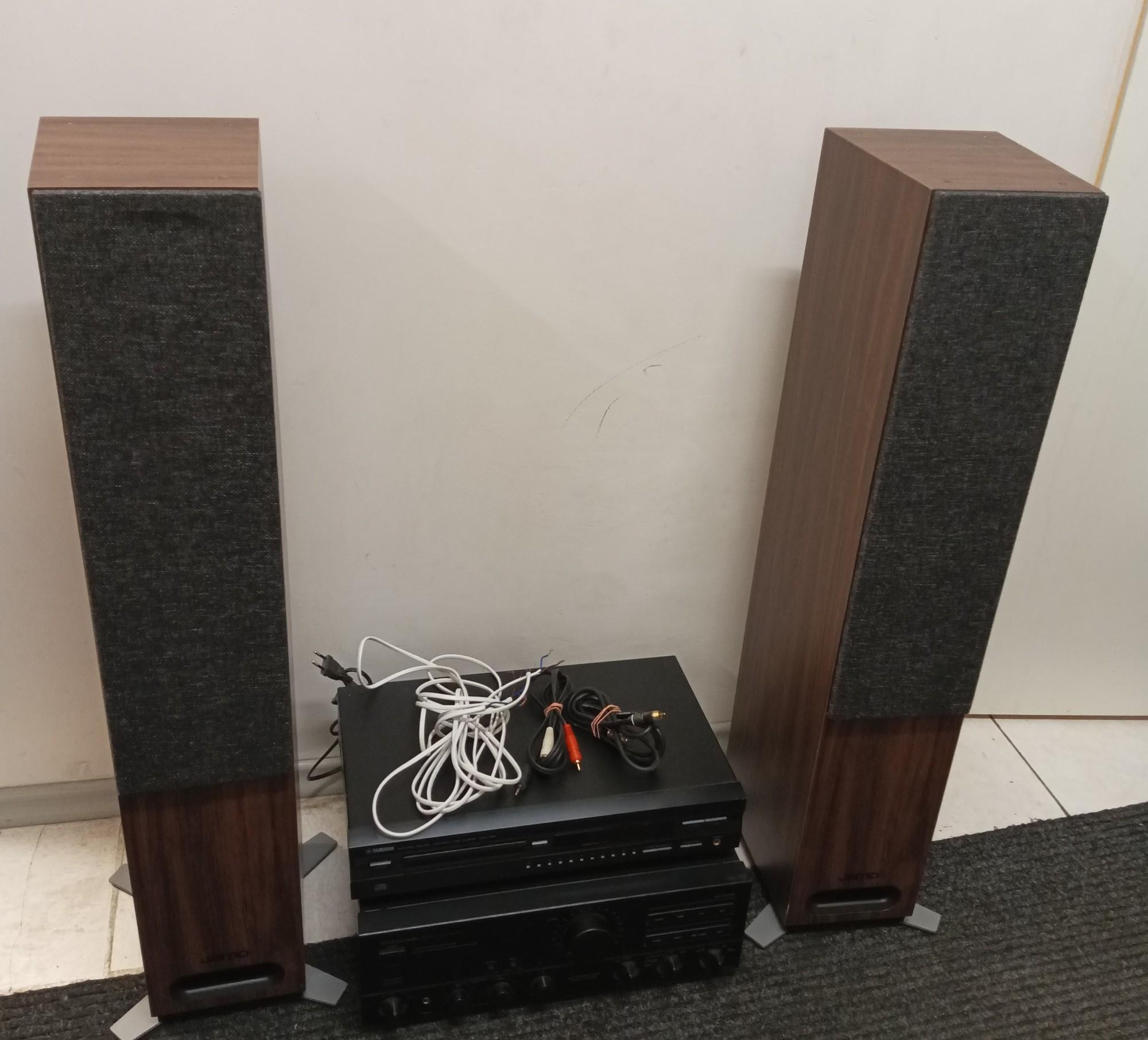 Tootefoto - CD mängija Yamaha CDX-496 + Kõlarid Jamo S807 Walnut + Stere