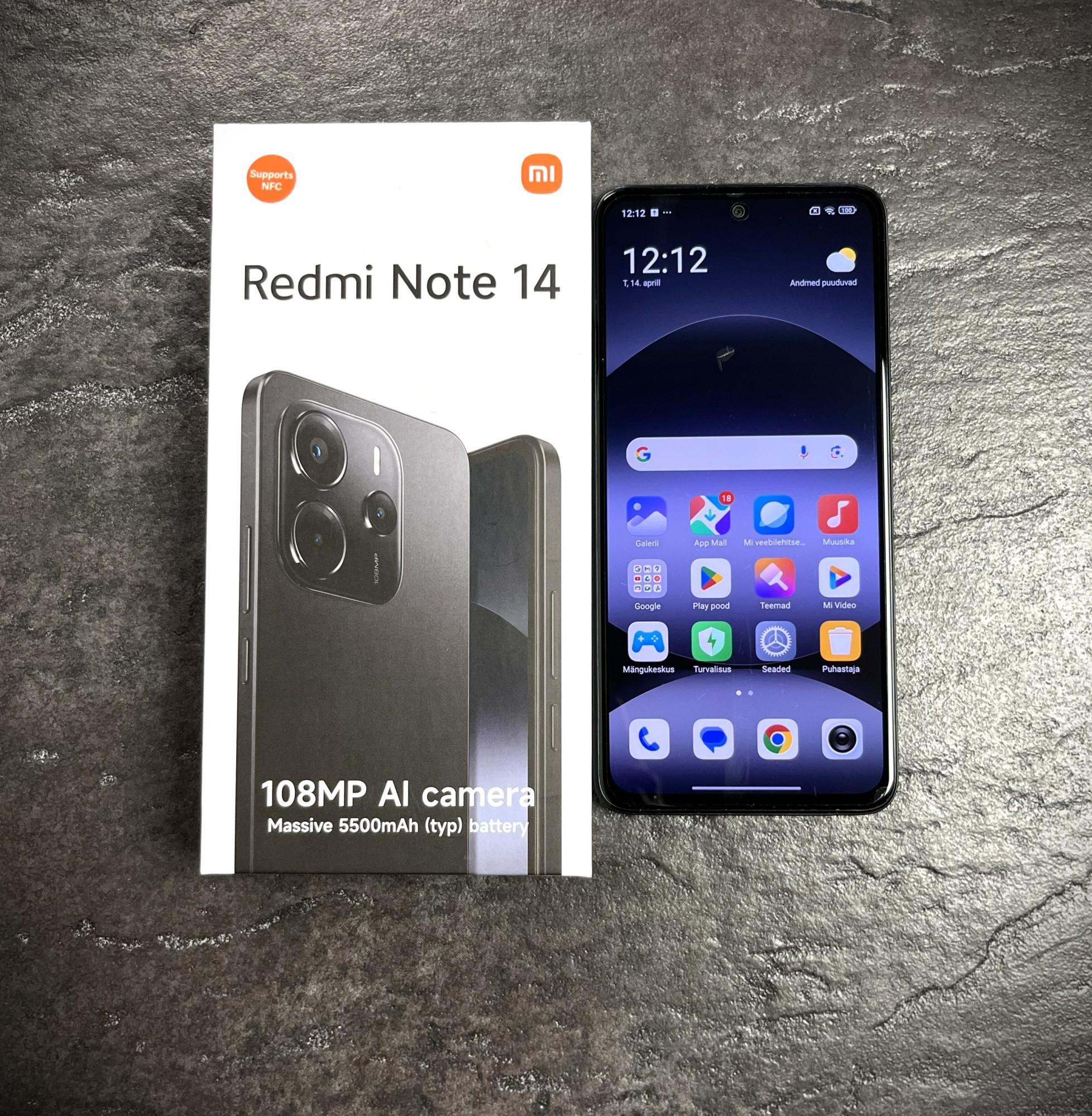 Tootefoto - Mobiiltelefon Xiaomi Redmi Note 14 128GB