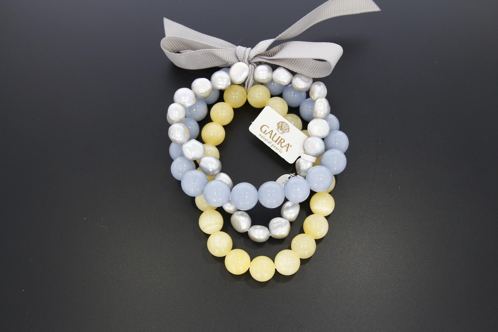 Tootefoto - Käekett Gaura Pärl+Ahhaat+Jaspis