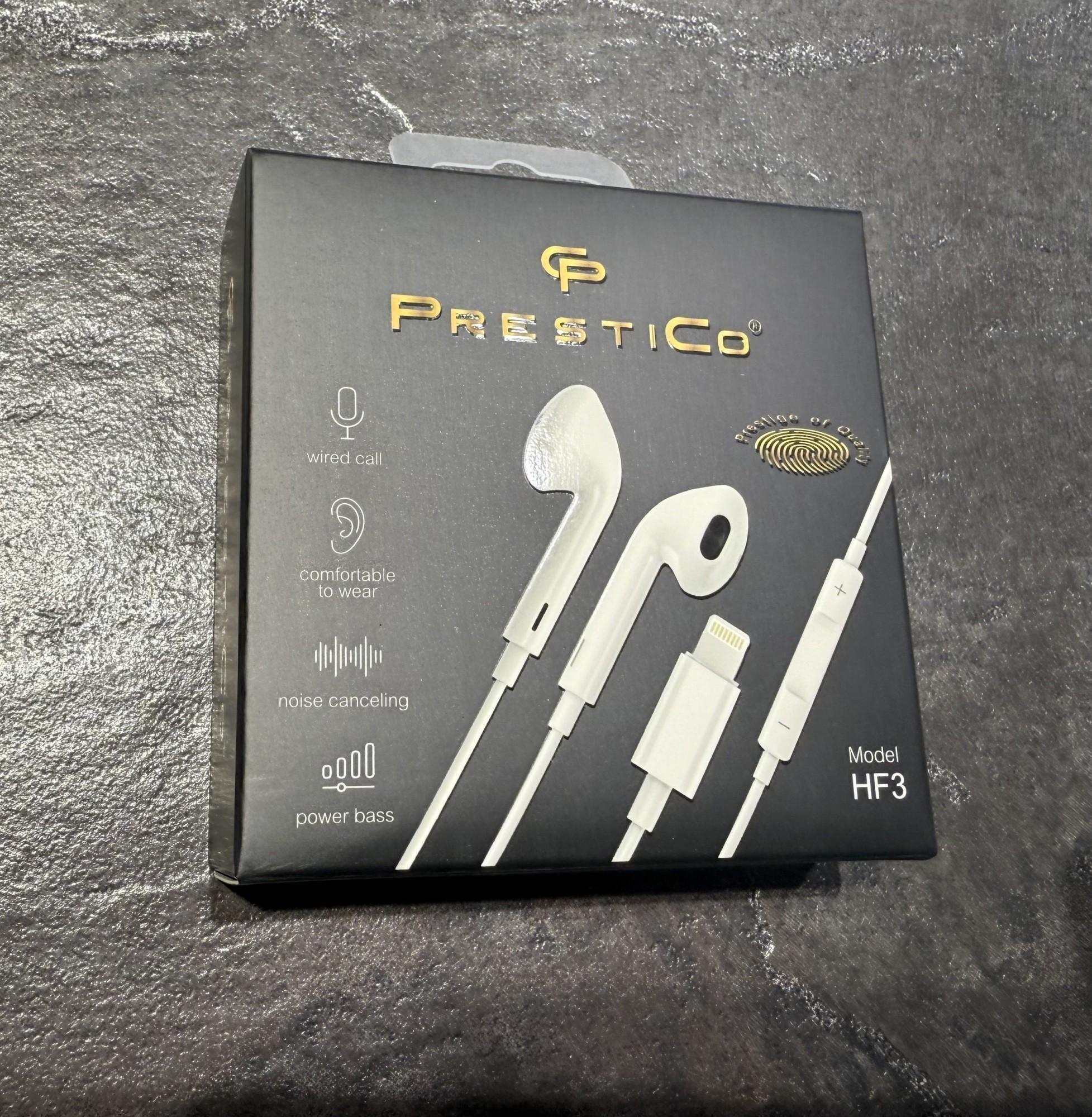 Tootefoto - Kõrvaklapid PRESTICO HF3 Lightning valge