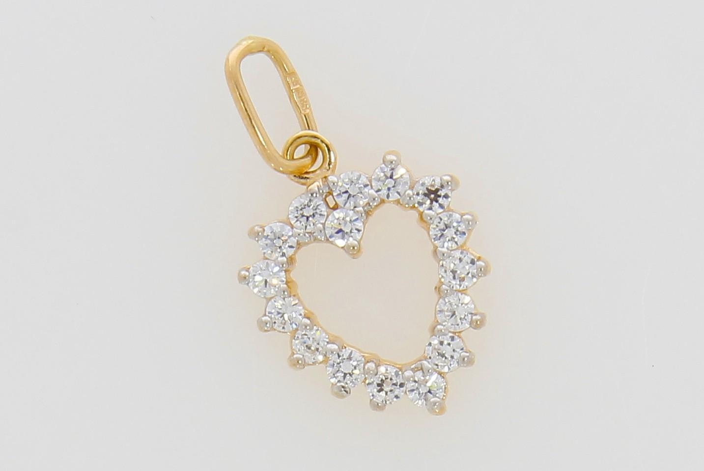 Tootefoto - Kuld kulon 585* Süda