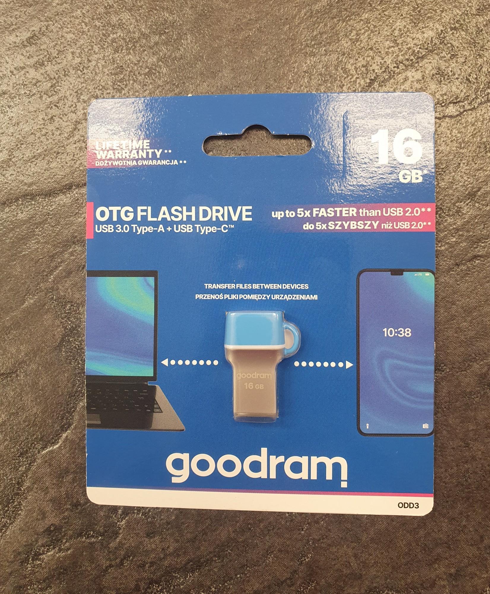 Tootefoto - Mälupulk GOODRAM ODD3 16GB USB Type-C 3