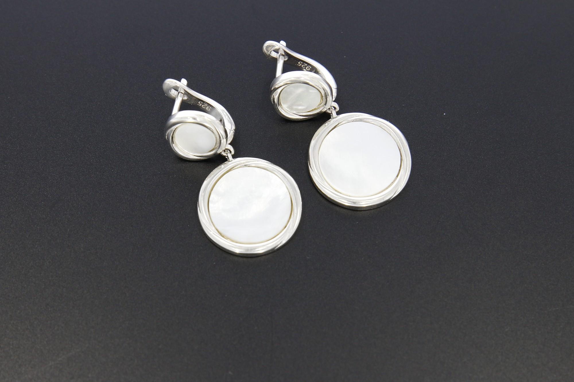 Tootefoto - Hõbekõrvarõngad 925* Pärlmutter Deva Jewelry