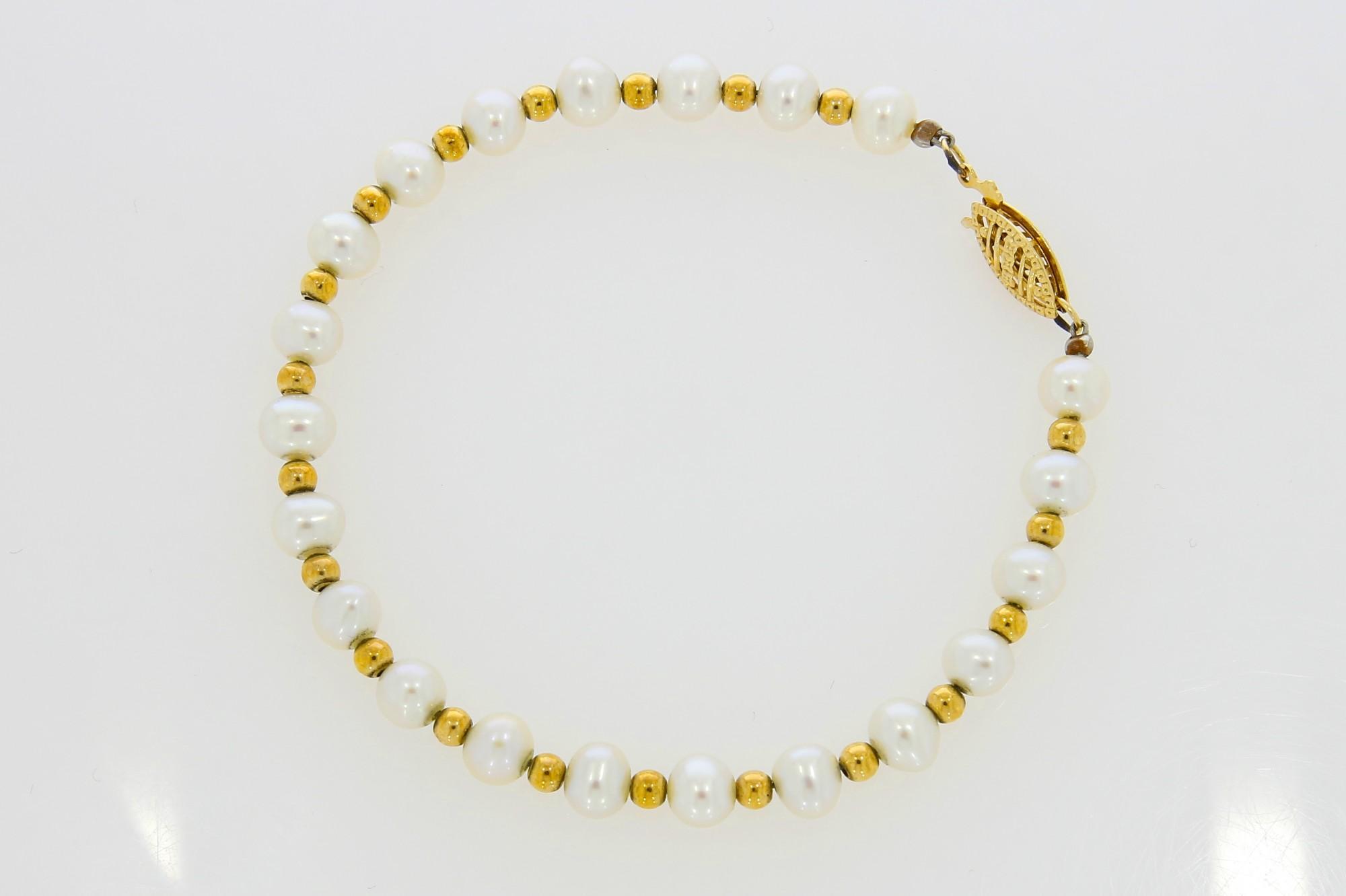 Tootefoto - Kuldkäekett 585* Pärlid