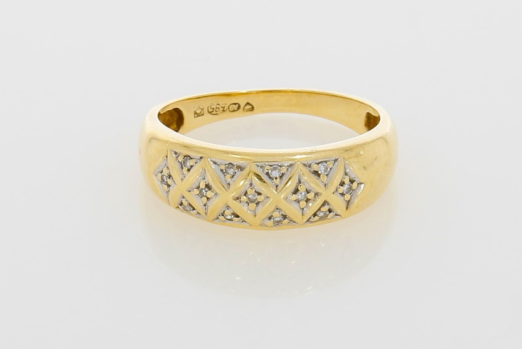 Tootefoto - Kuldsõrmus 585* Briljandid