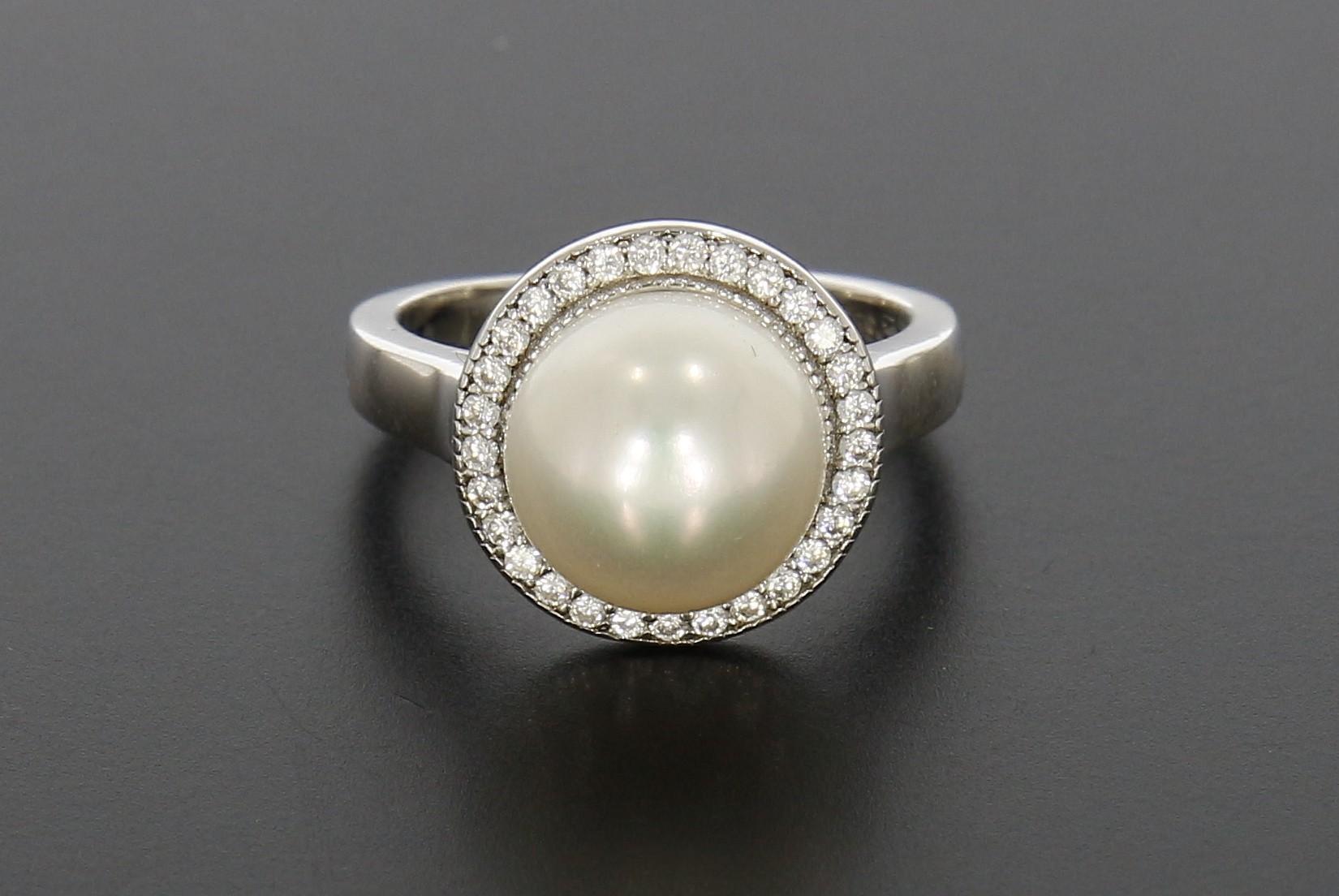 Tootefoto - Hõbesõrmus 925* Pärliga Gaura