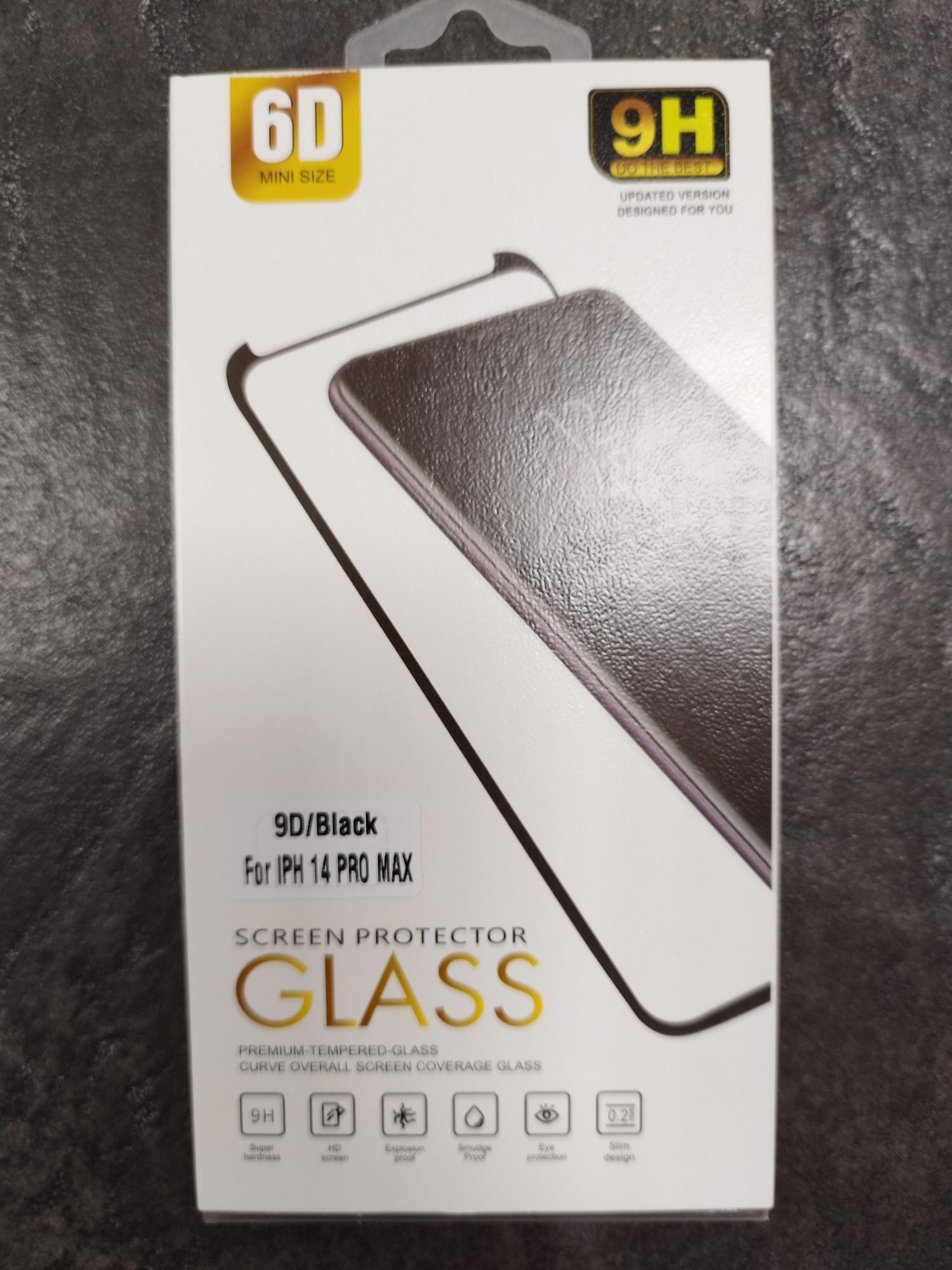 Tootefoto - Kaitseklaas 6D FULL GLUE iPhone 14+/PRO MAX bl