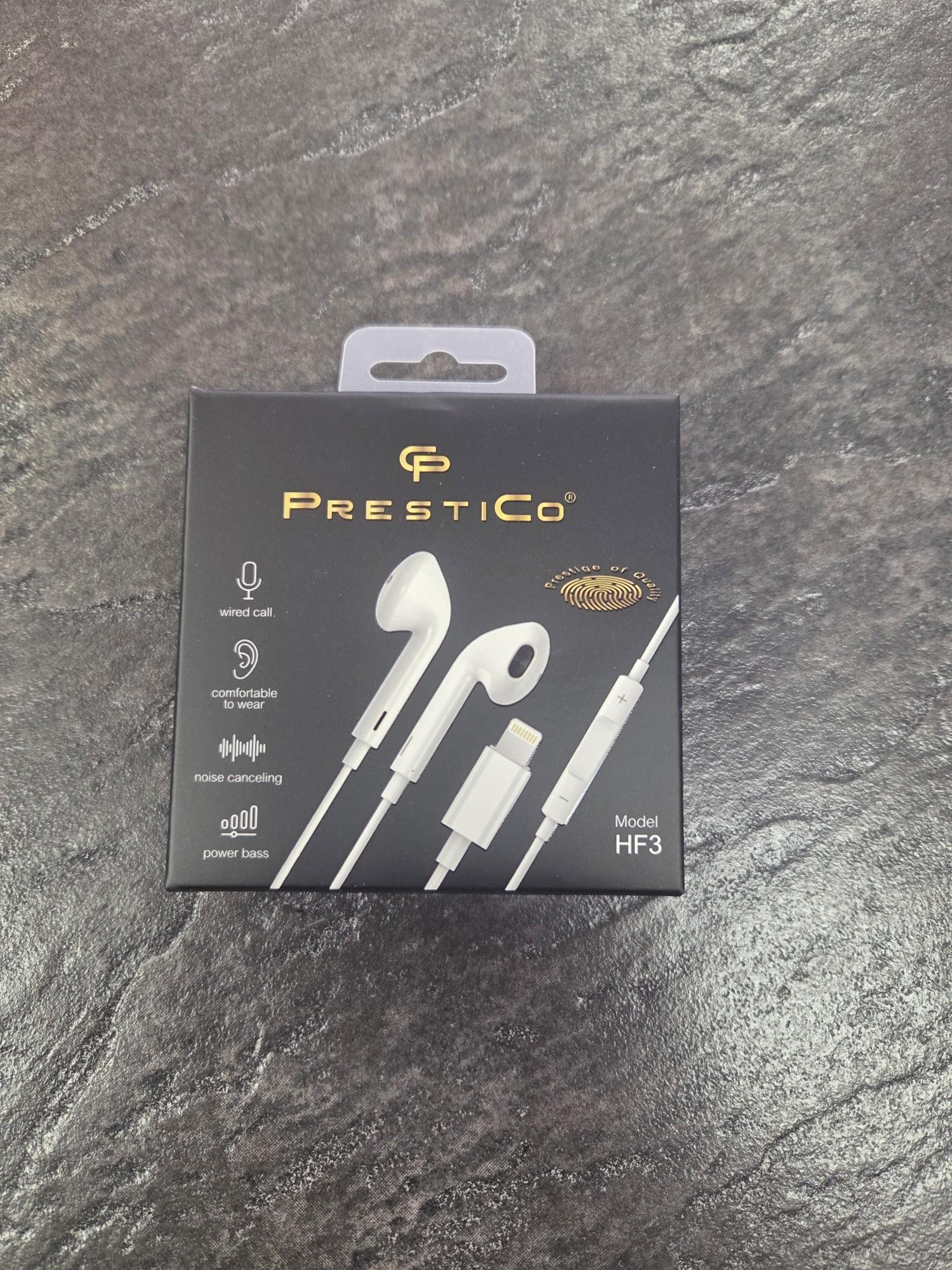 Tootefoto - Kõrvaklapid PRESTICO HF3Lightning valge