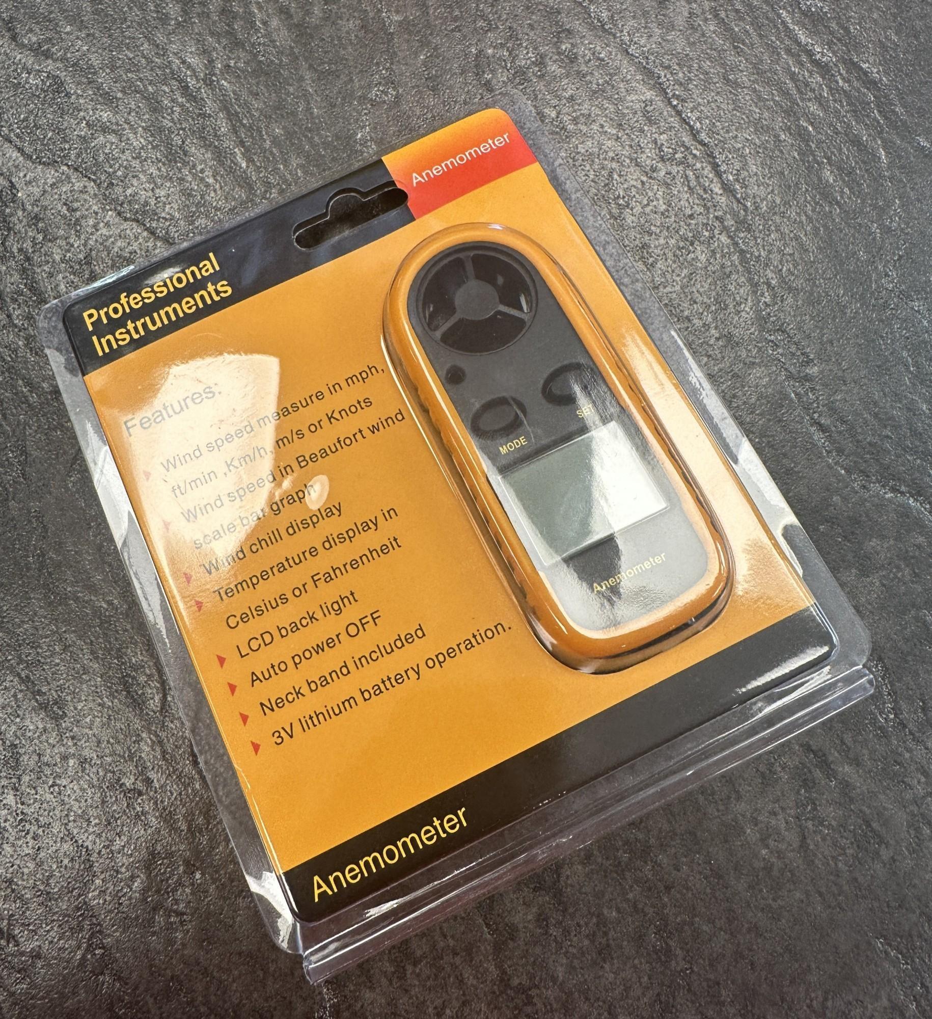 Tootefoto - Anemomeeter