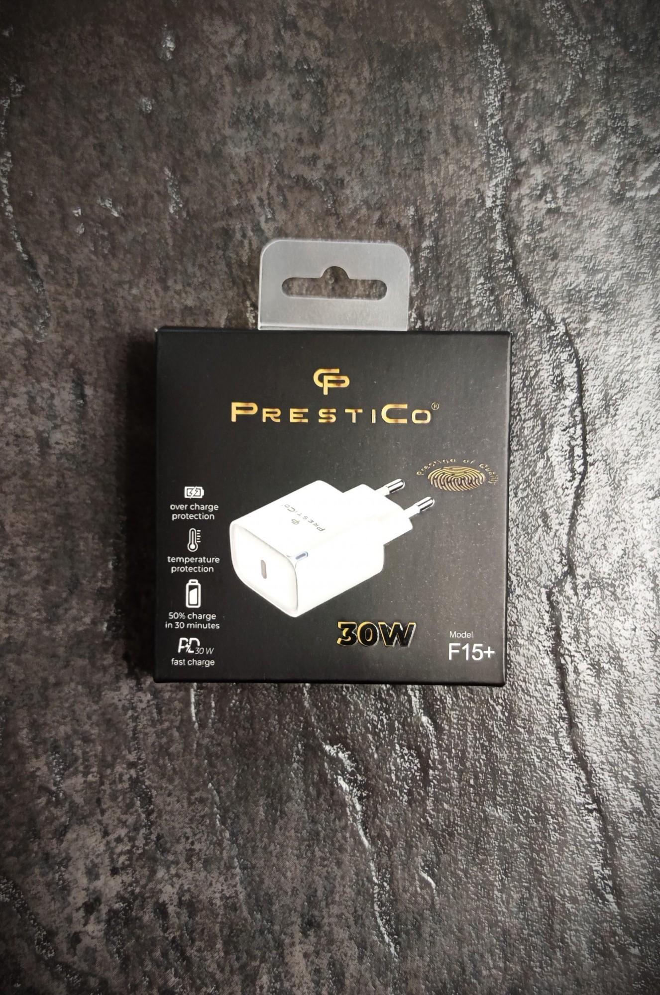 Tootefoto - Laadija PRESTICO F15+ 1xUSB-C 30W PD
